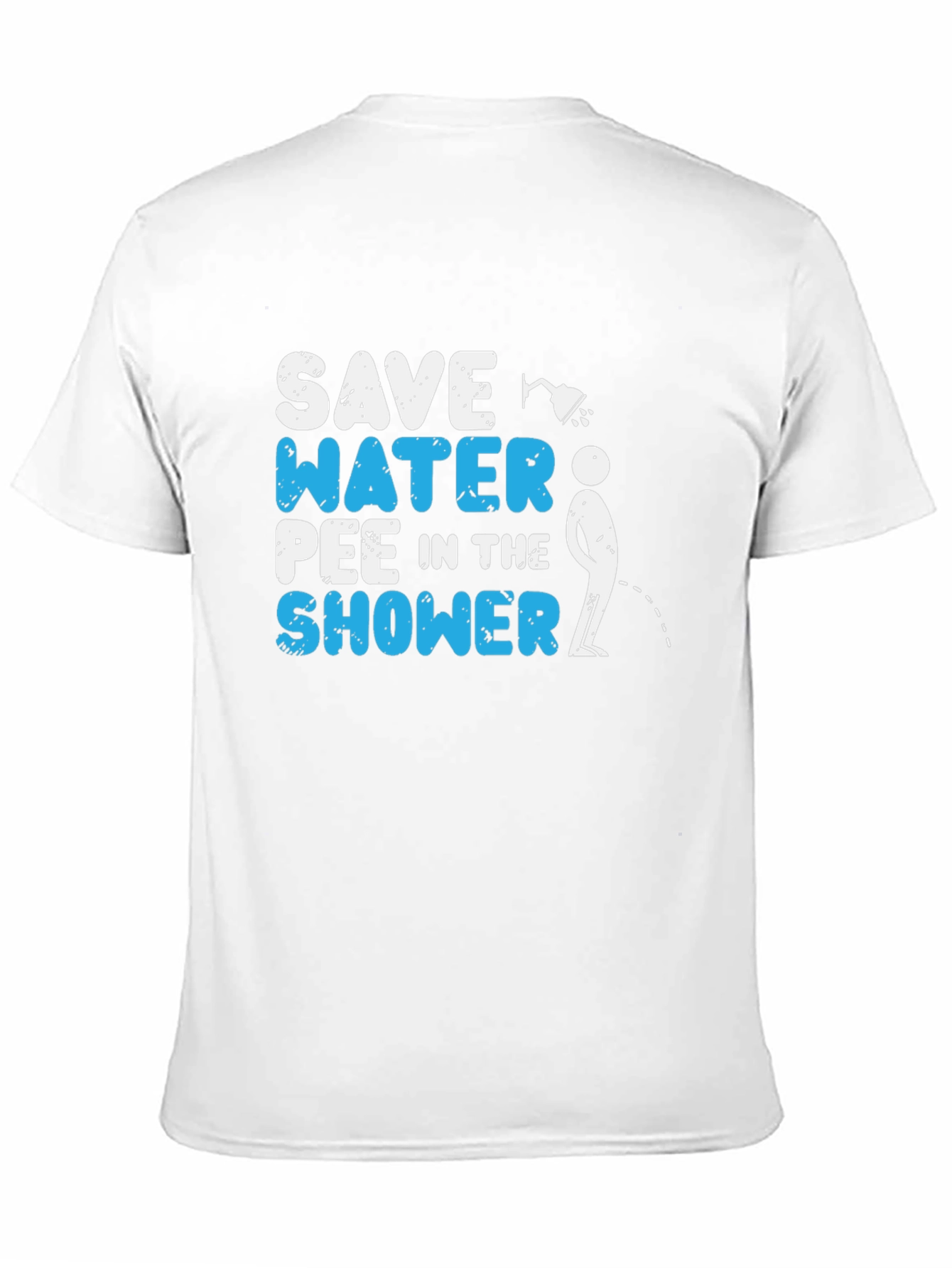 Black Save Water Pee in the Shower Graphic Tee view 11