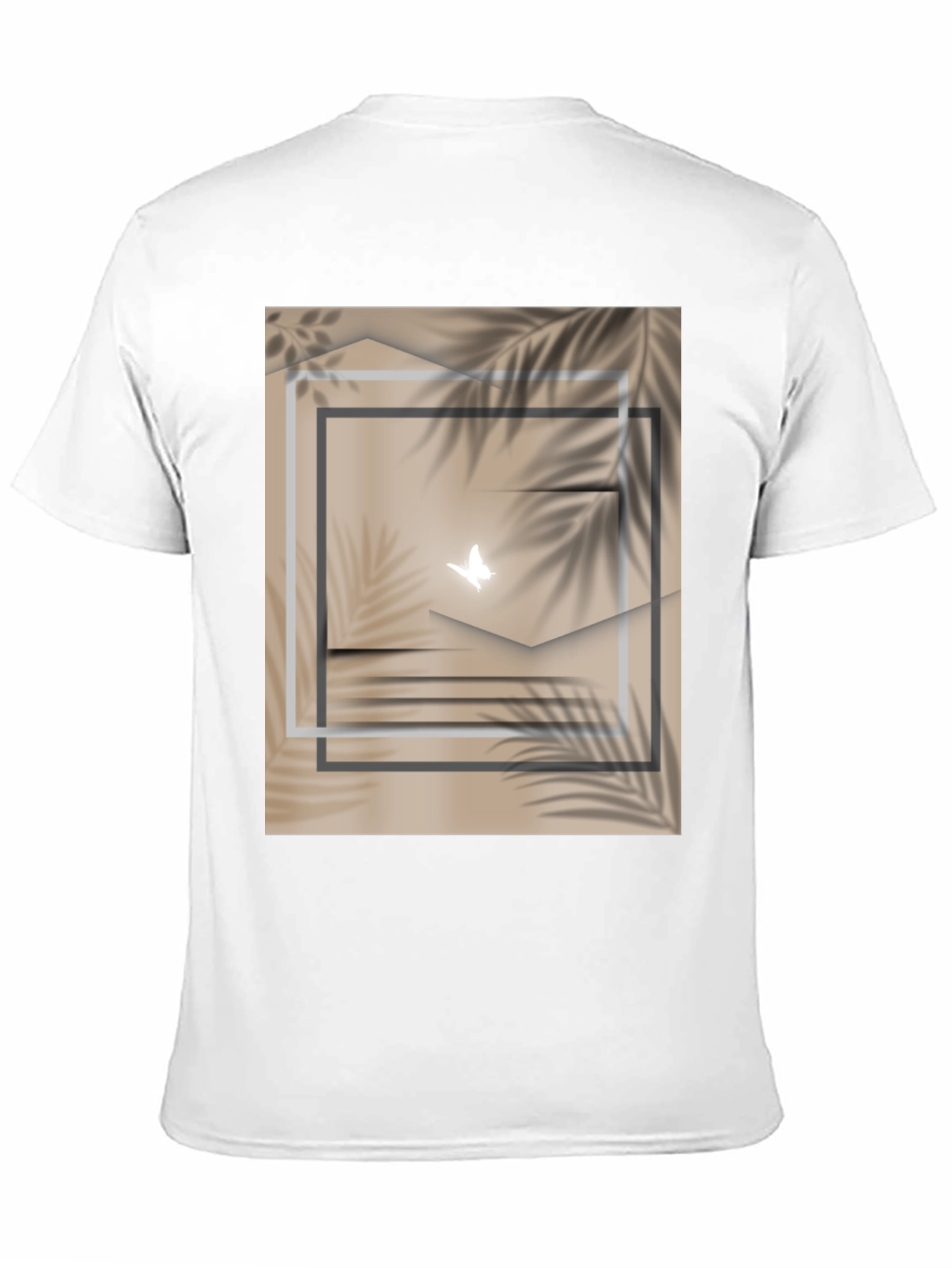 Black Abstract Butterfly Graphic Tee - Stylish Casual Wear view 11