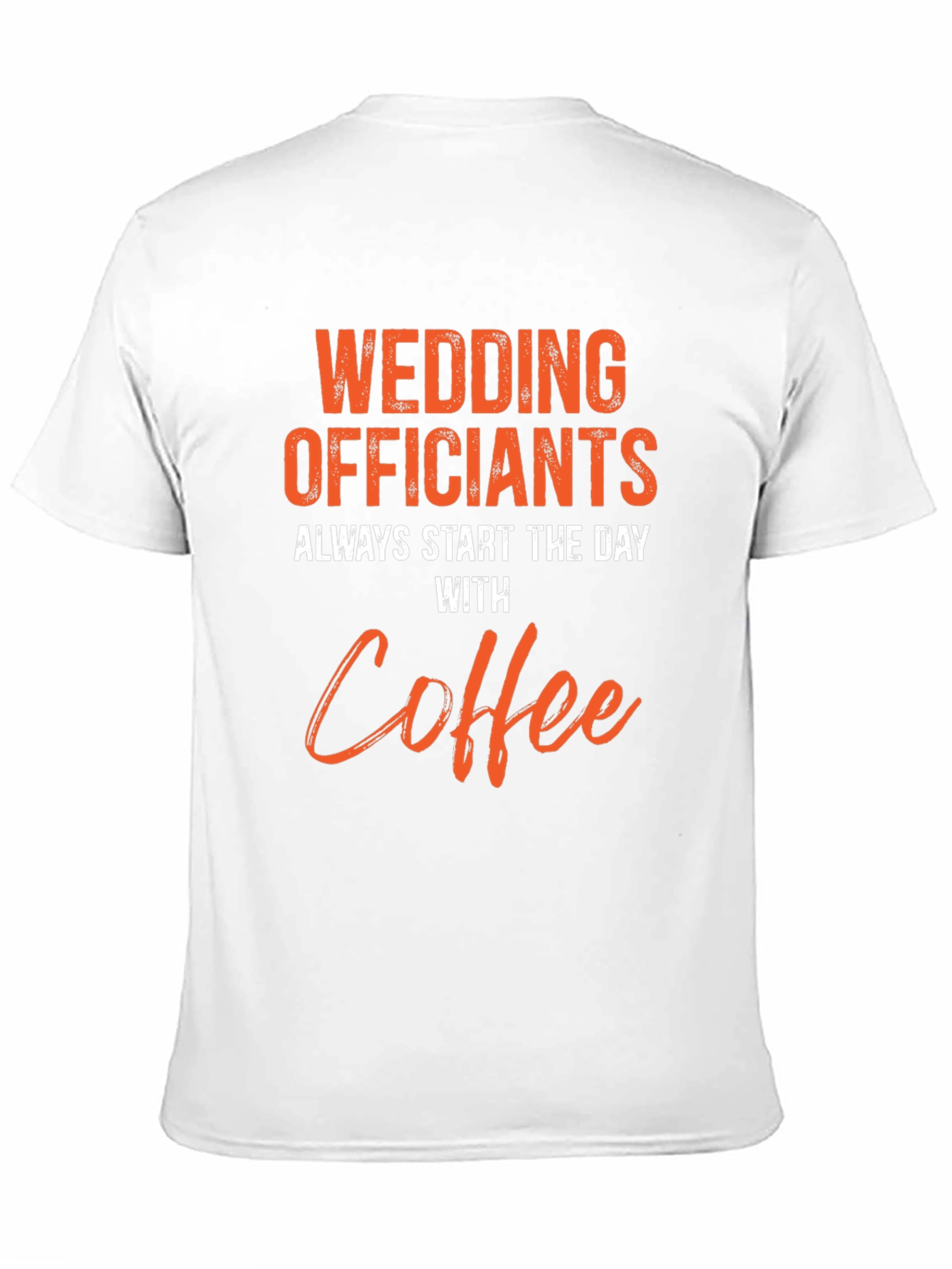 Black Wedding Officiants Coffee T-Shirt view 11