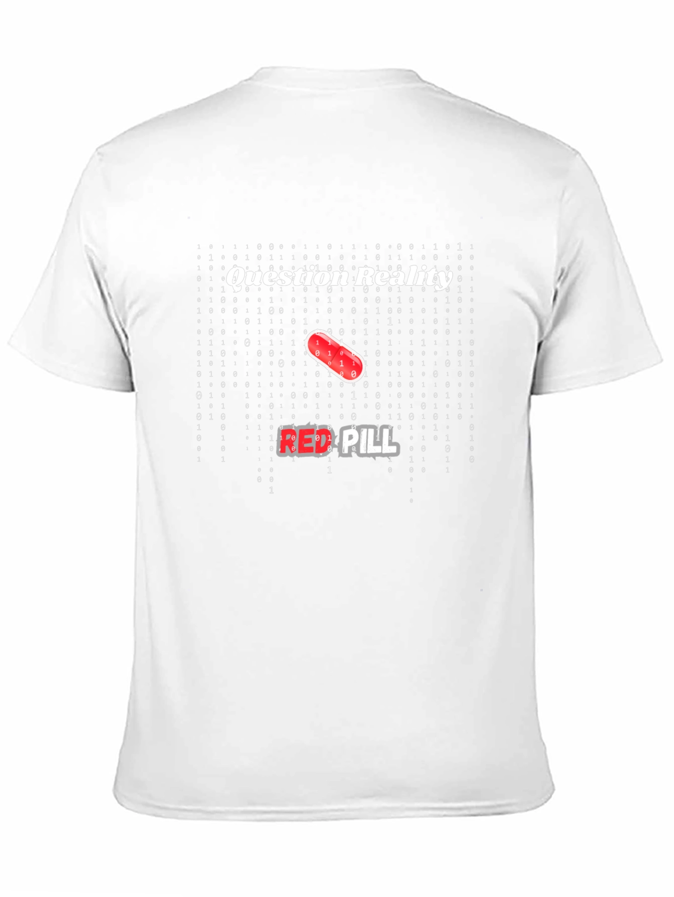 Black Question Reality Red Pill T-Shirt view 11