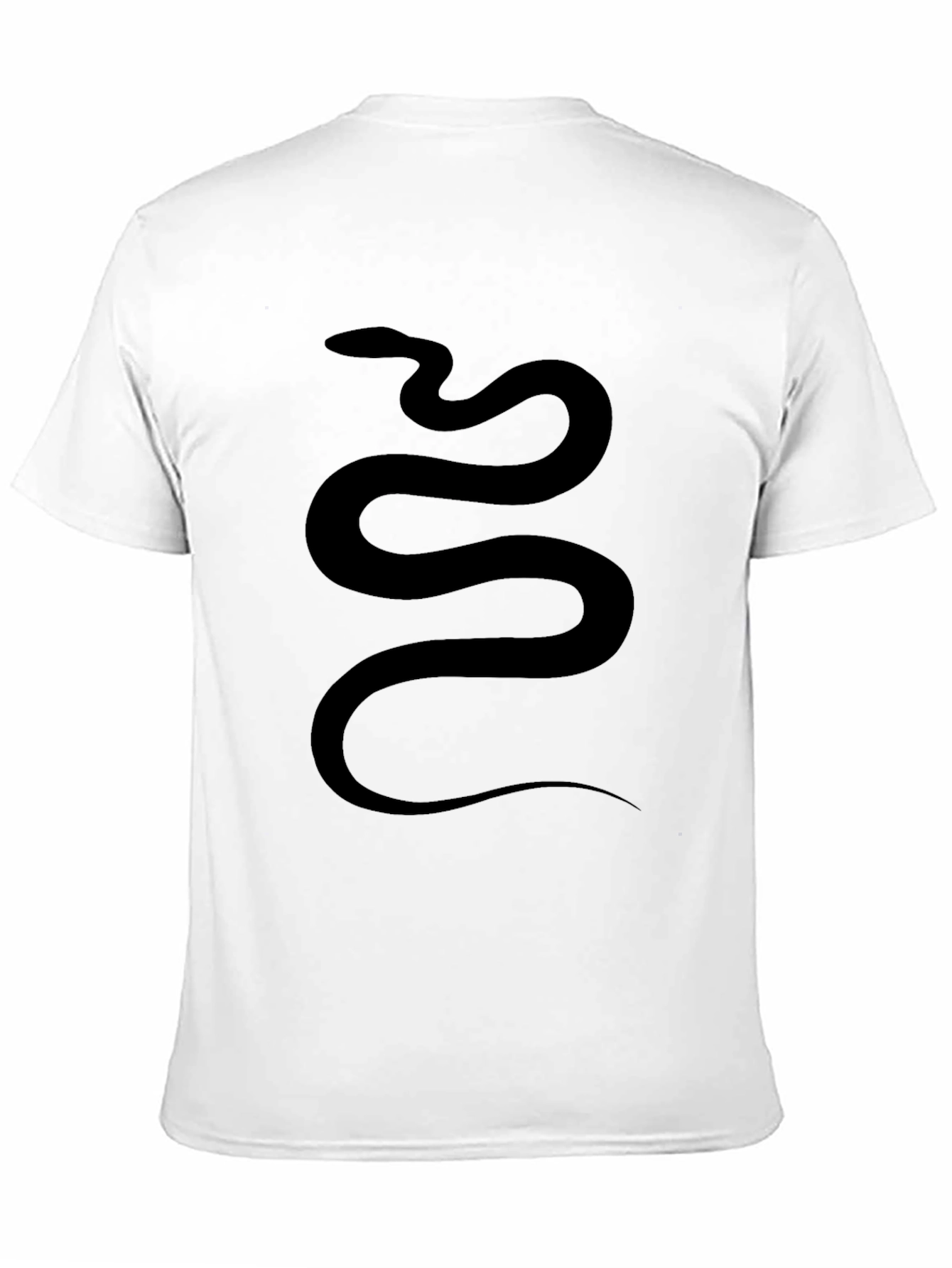 Black Men's Black Snake Graphic Tee view 11