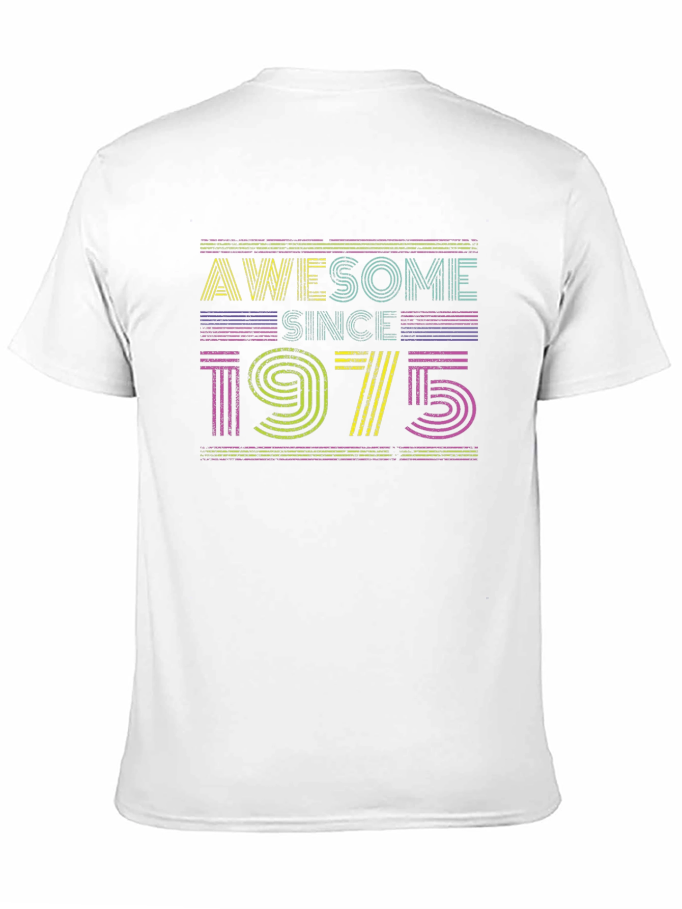 Black Awesome Since 1975 Retro T-Shirt view 11