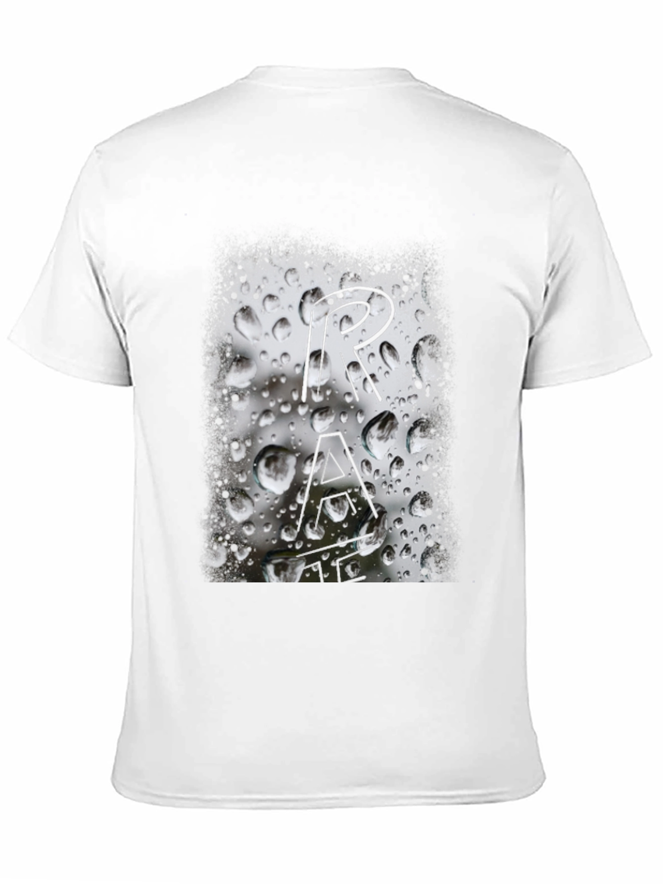 Black Abstract Graphic Black T-Shirt view 11