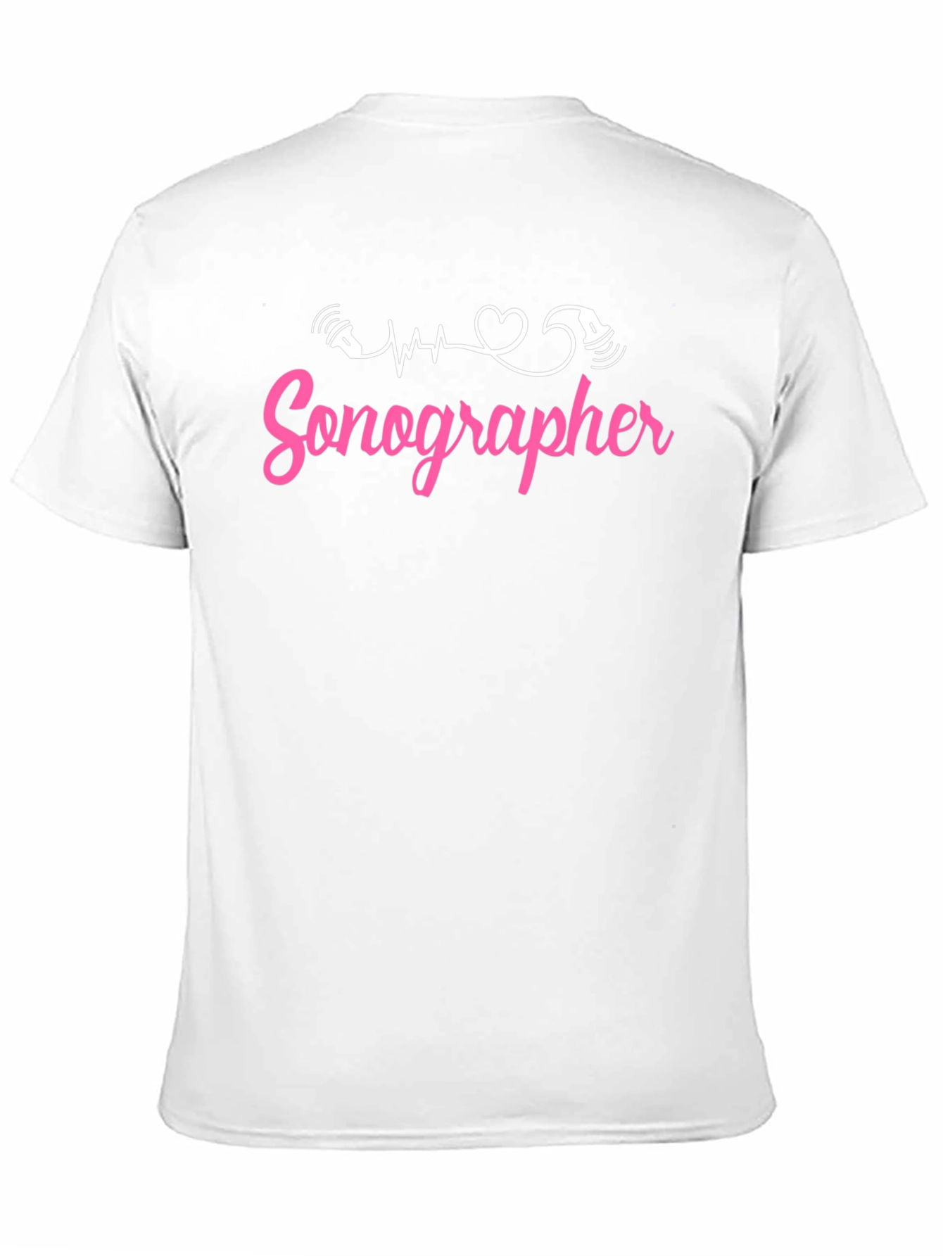 Black Sonographer T-Shirt - Medical Professional Apparel view 11