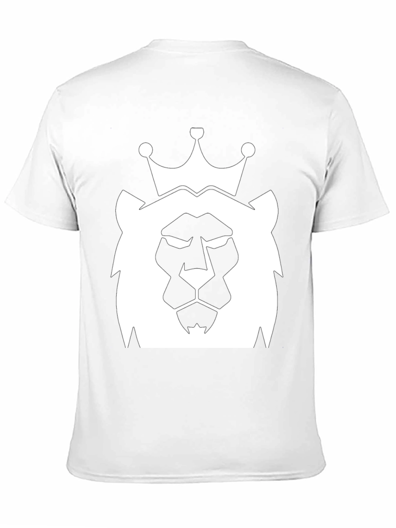 Black King Lion Graphic Tee - Black Cotton Blend view 11