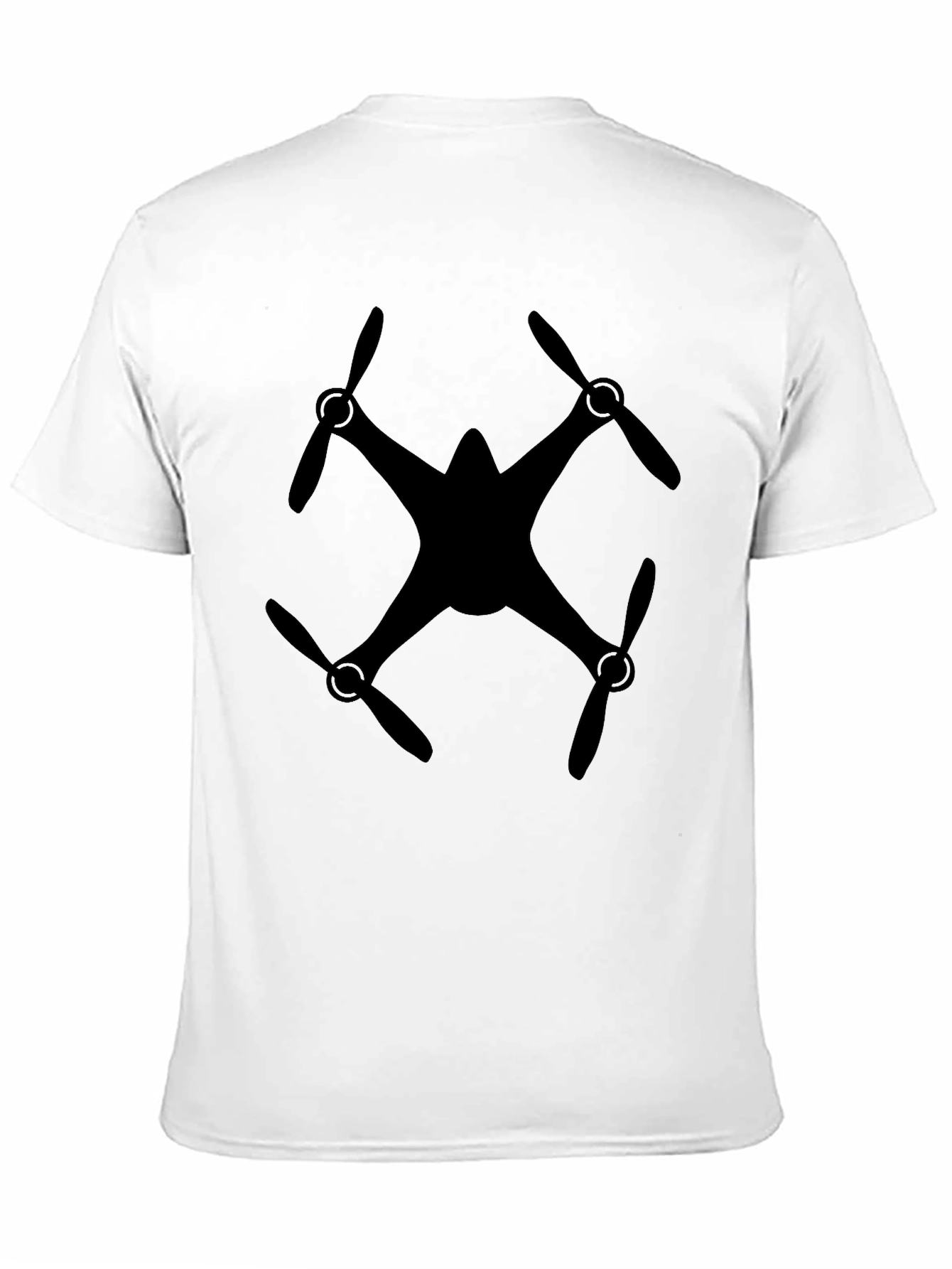Black Drone Graphic Tee - Black view 11