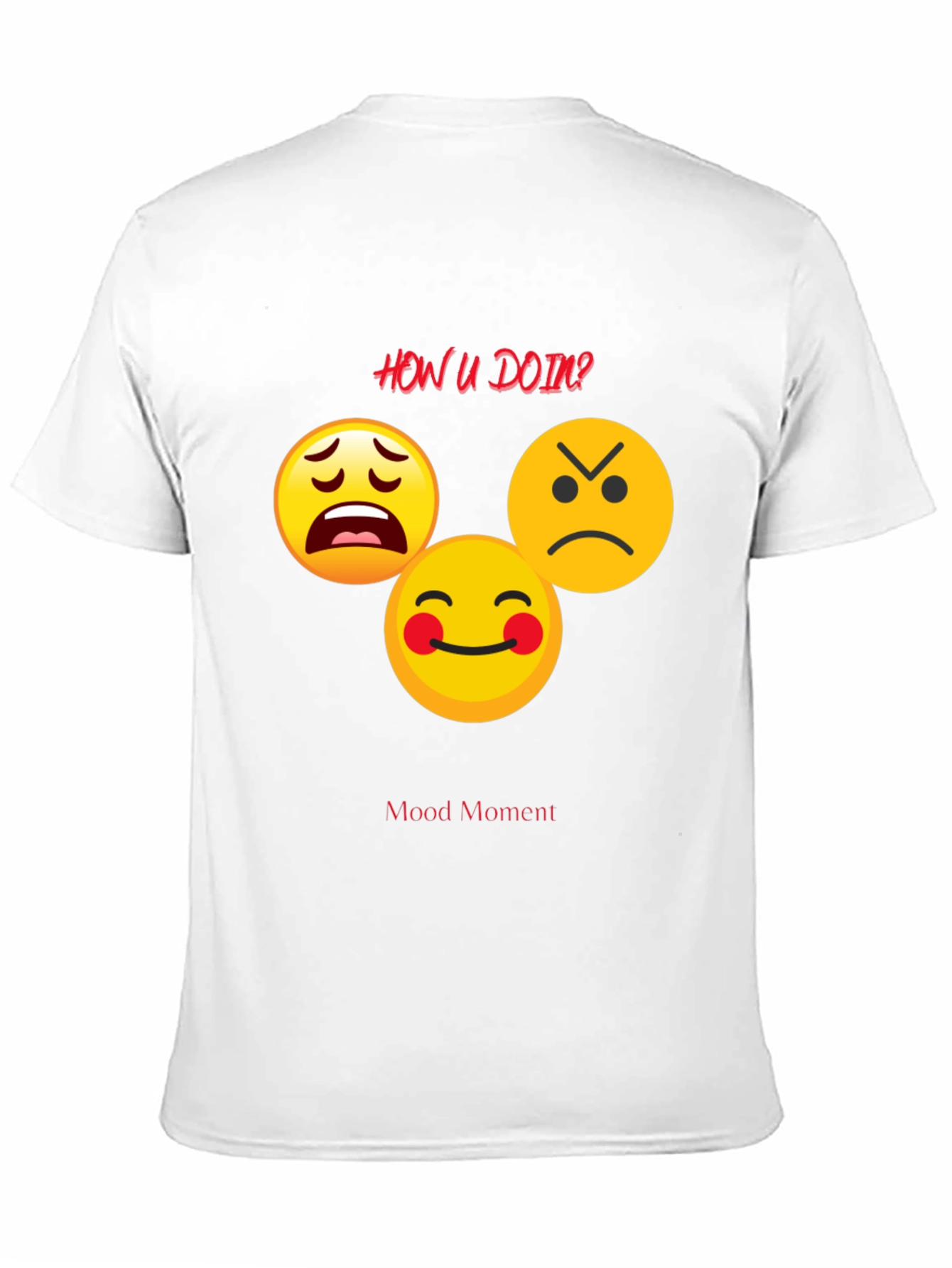 Black Mood Moment Emoji Graphic Black T-Shirt view 11