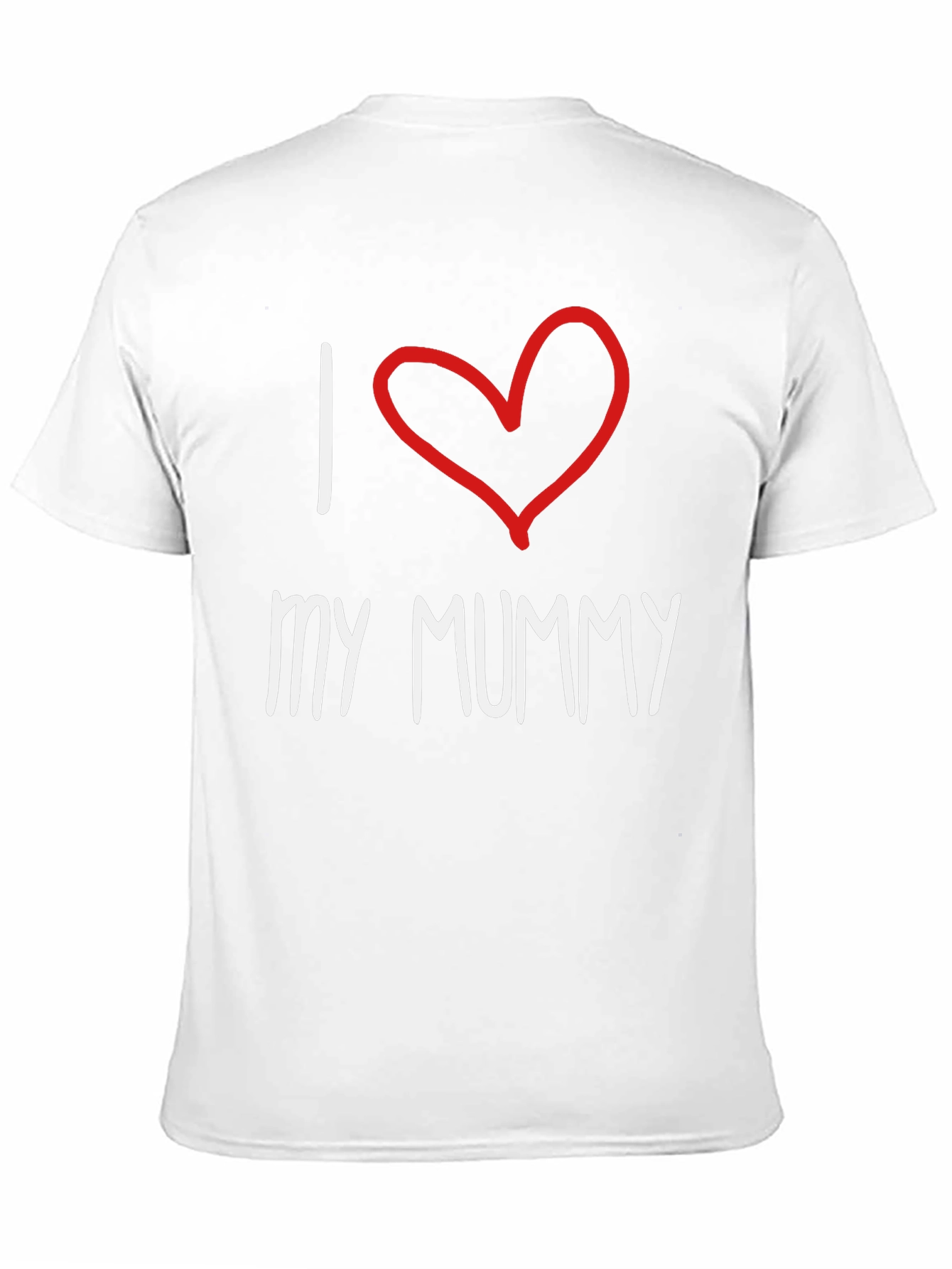 Black I Love My Mummy T-Shirt - Black Cotton Tee view 11