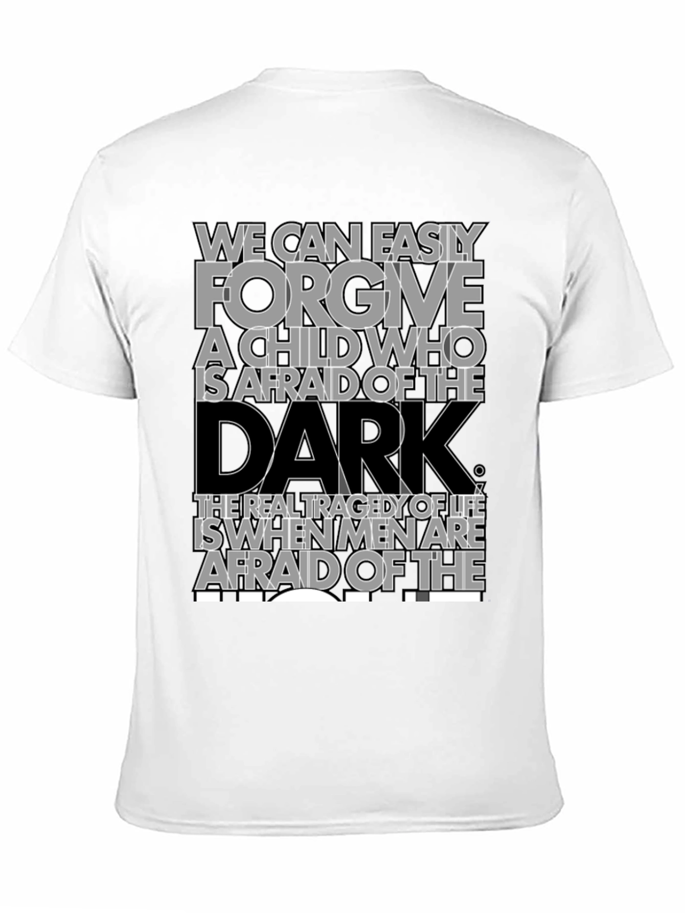 Black Forgive the Child T-Shirt - Inspiring Dark Quote Tee view 11