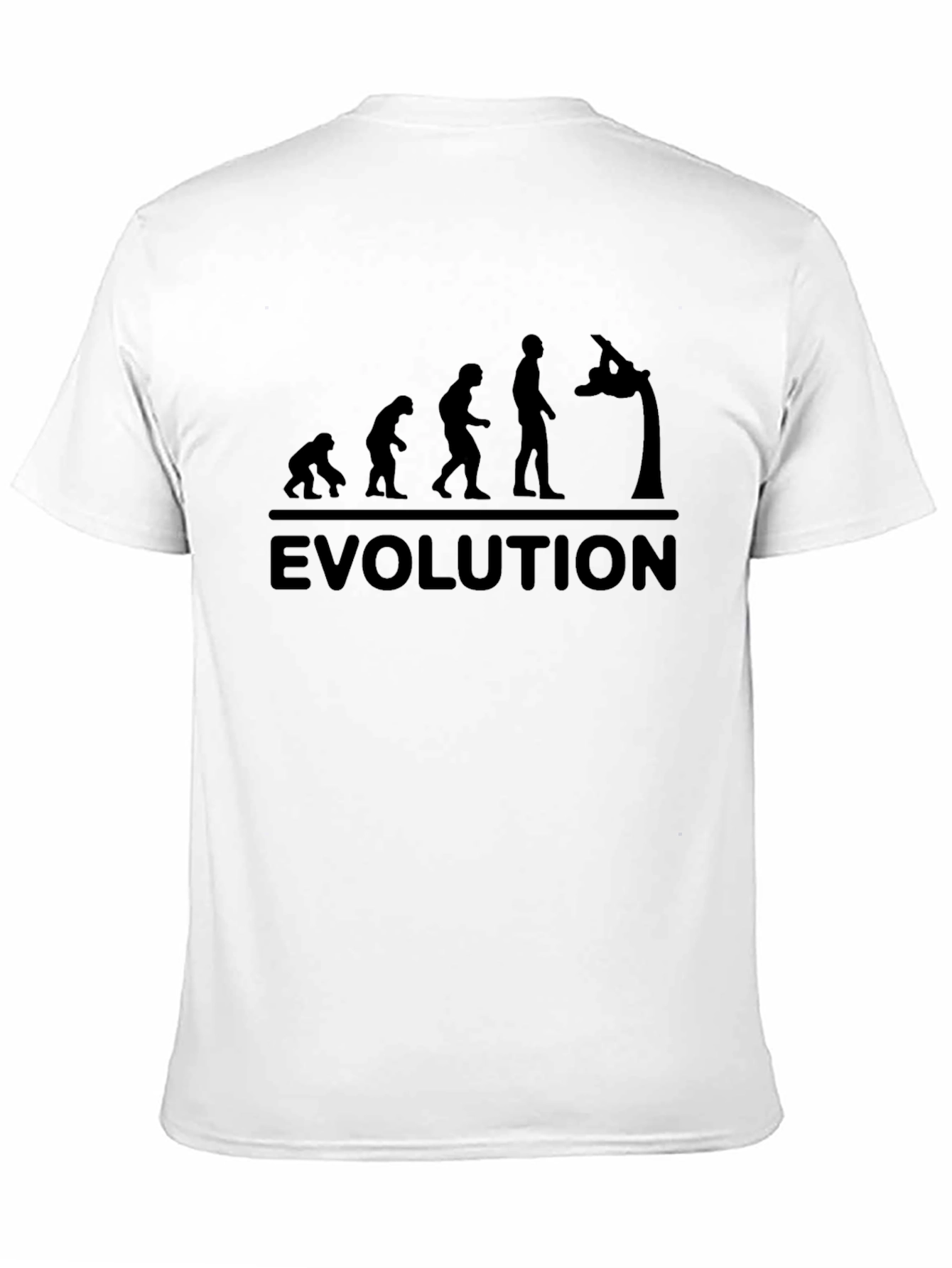 Black Evolution Gymnastics T-Shirt - Black Cotton Tee view 11