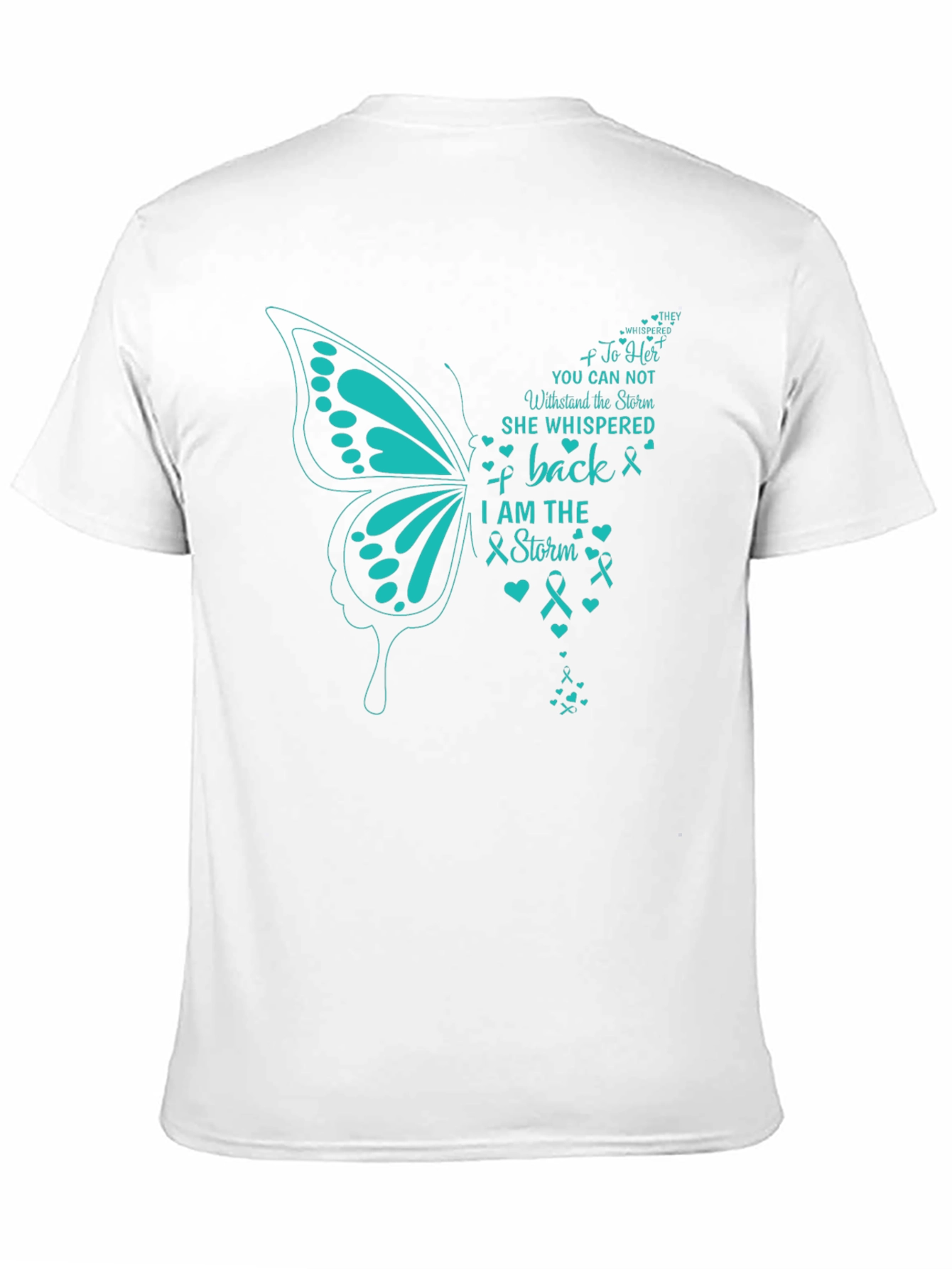 Black I Am The Storm Butterfly T-Shirt view 11