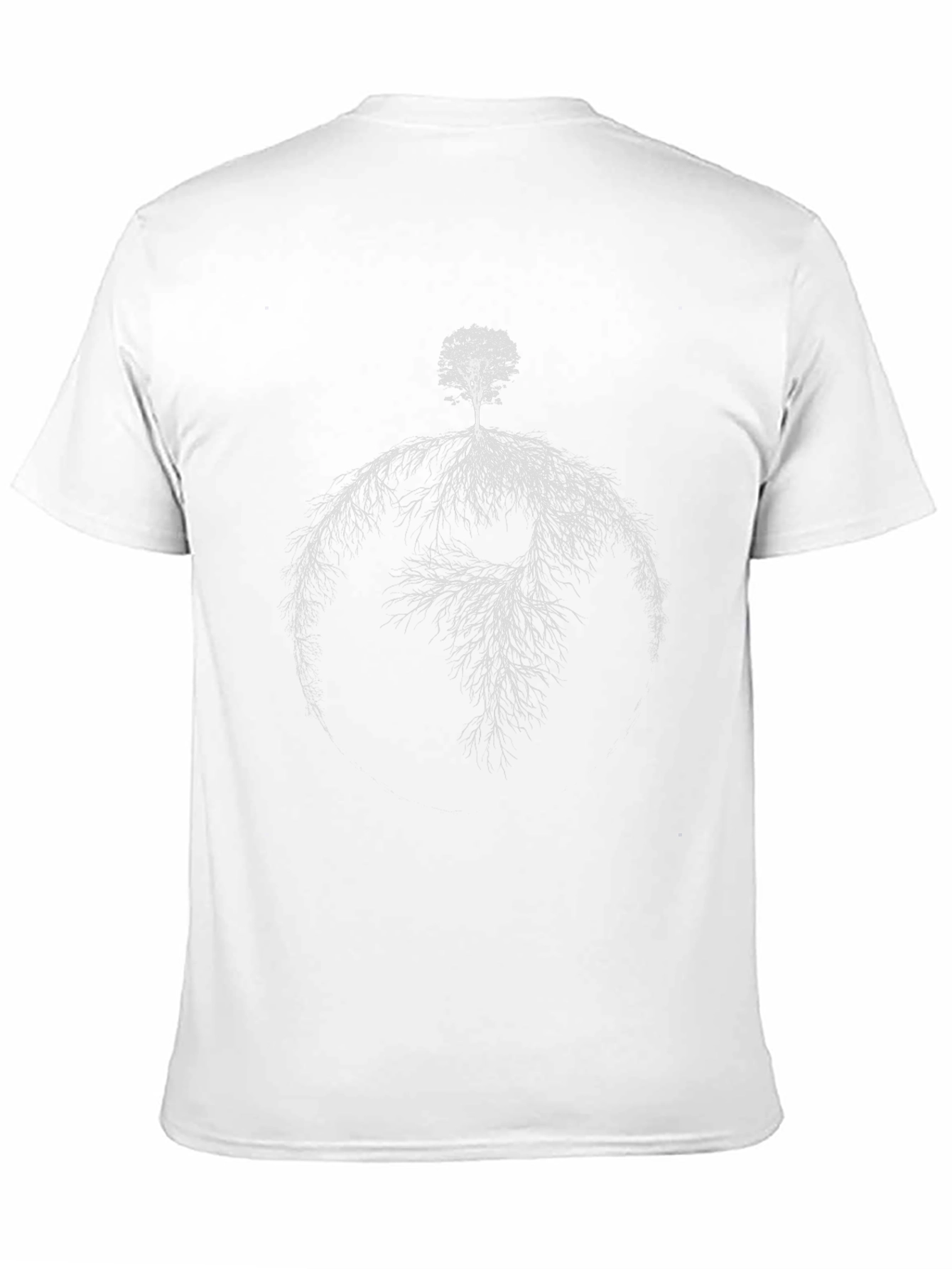 Black Tree of Life Black T-Shirt - Unique Root Design view 11