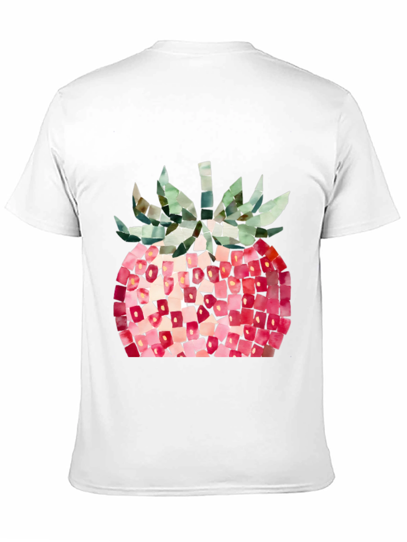Black Strawberry Graphic Tee - Abstract Fruit Design, Casual Wear view 11