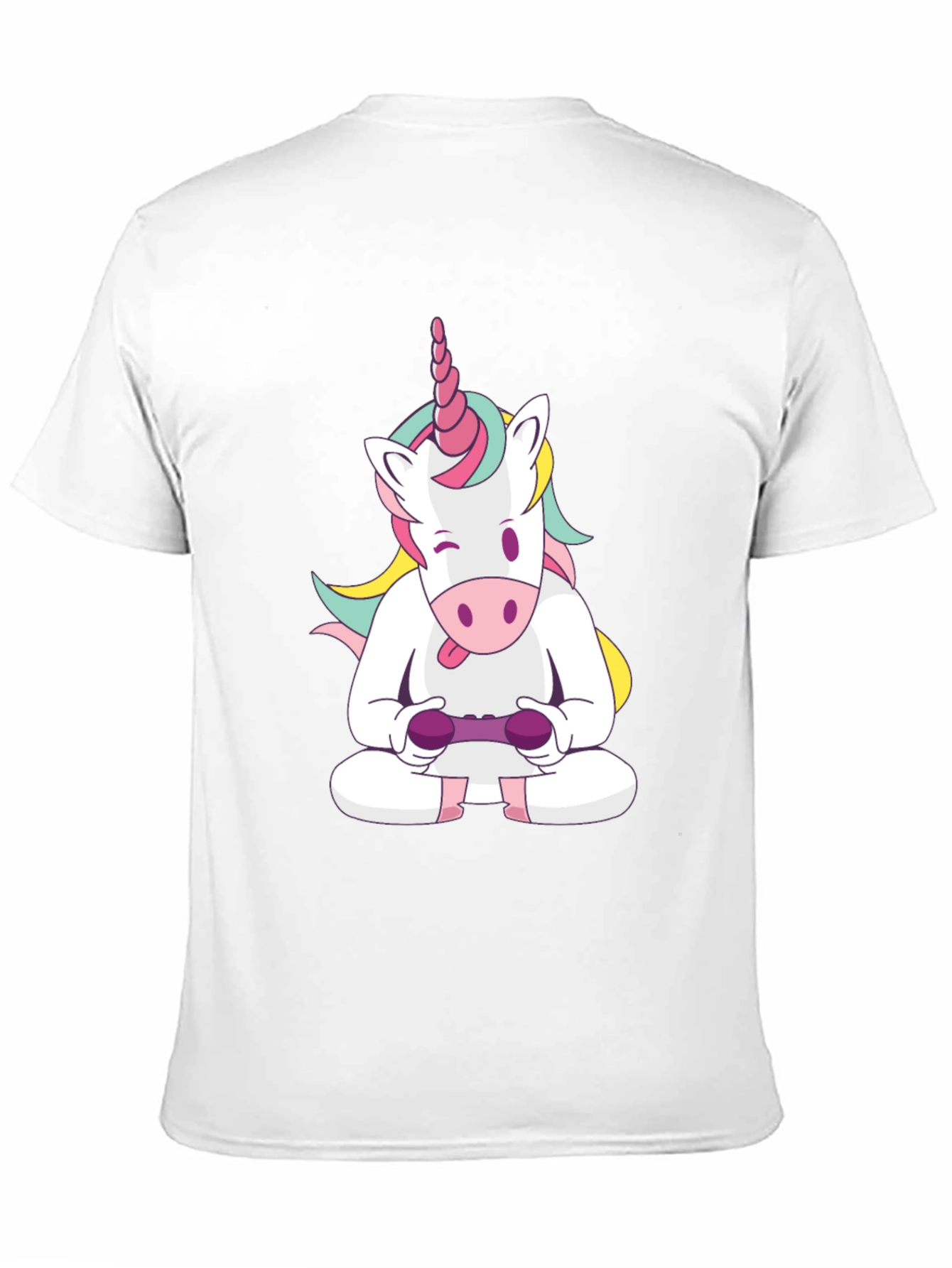 Black Unicorn Gamer T-Shirt - Funny Graphic Tee view 11