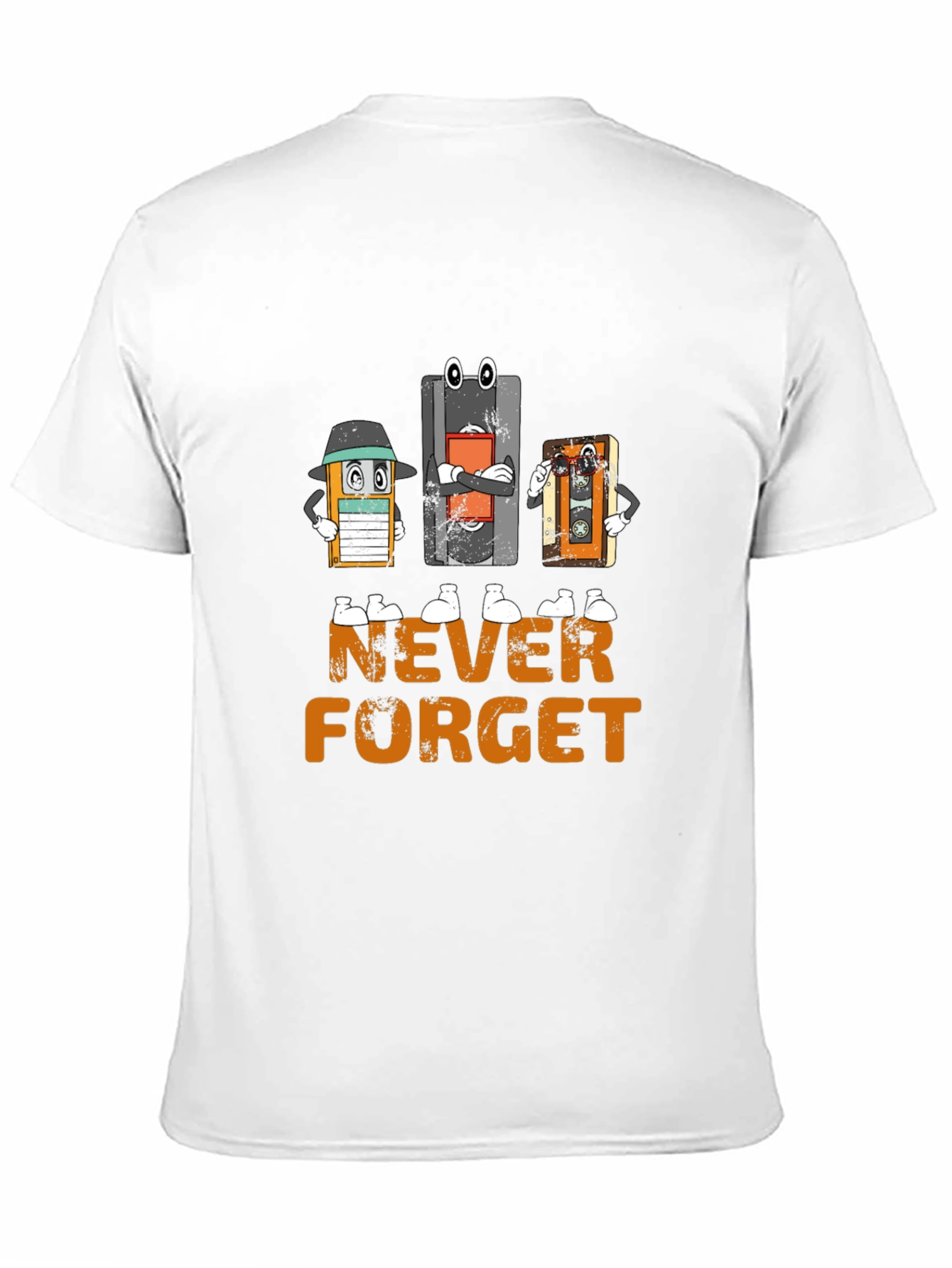 Black Never Forget Cassette T-Shirt view 11