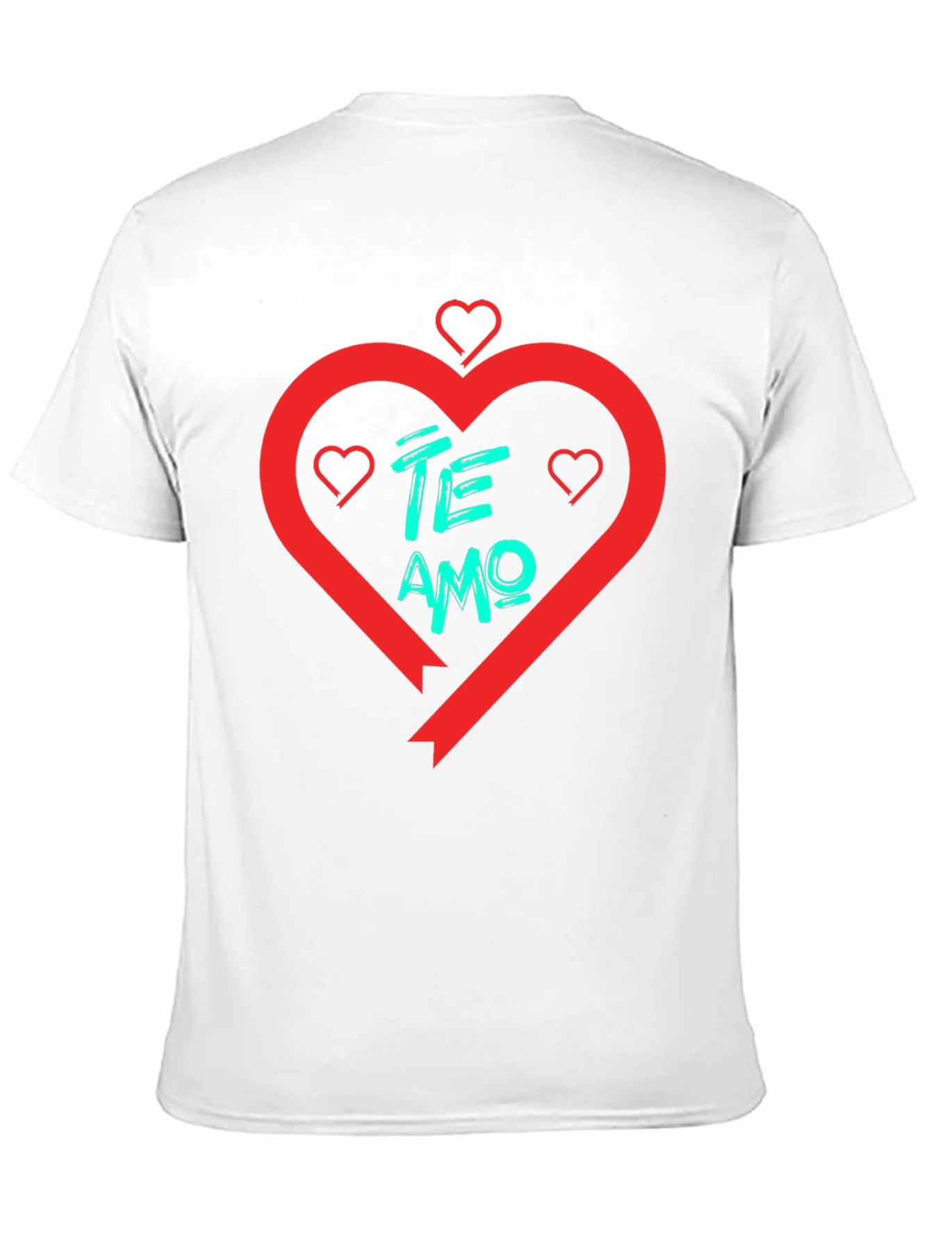 Black Te Amo Heart T-Shirt - Black view 11