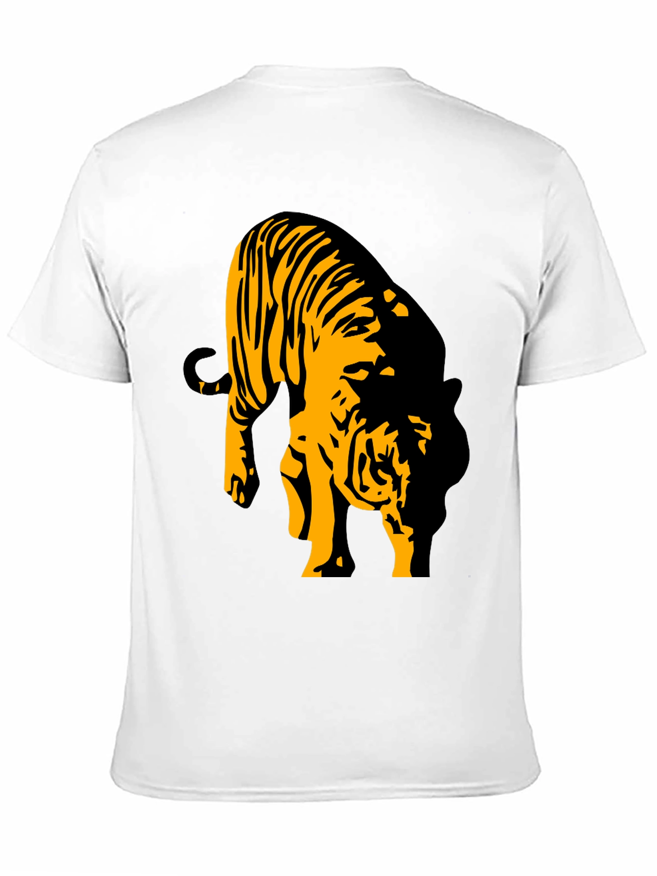 Black Black Tiger Graphic T-Shirt for Men view 11