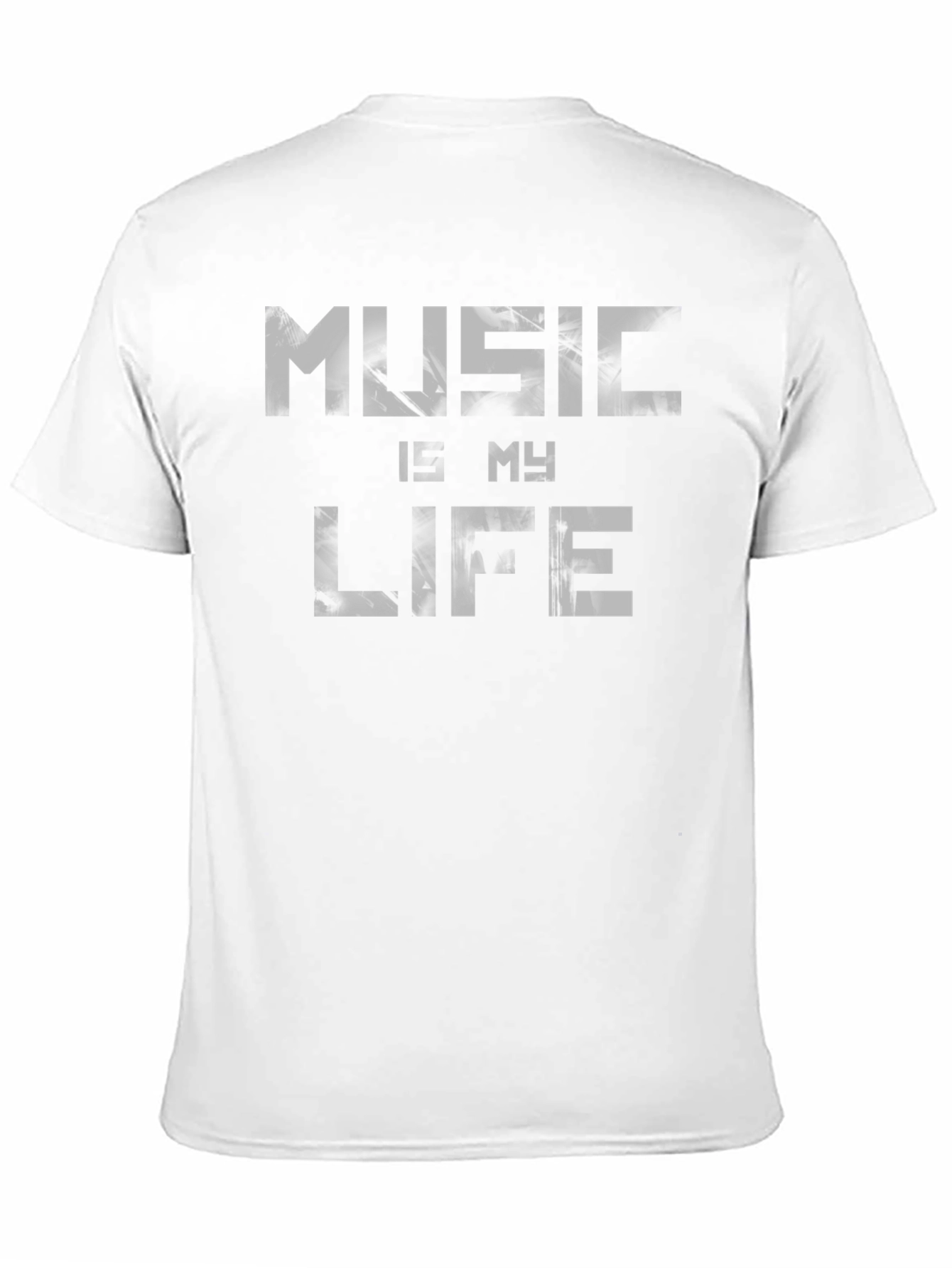 Black Music Is My Life Graphic Tee - Black Casual T-Shirt view 11