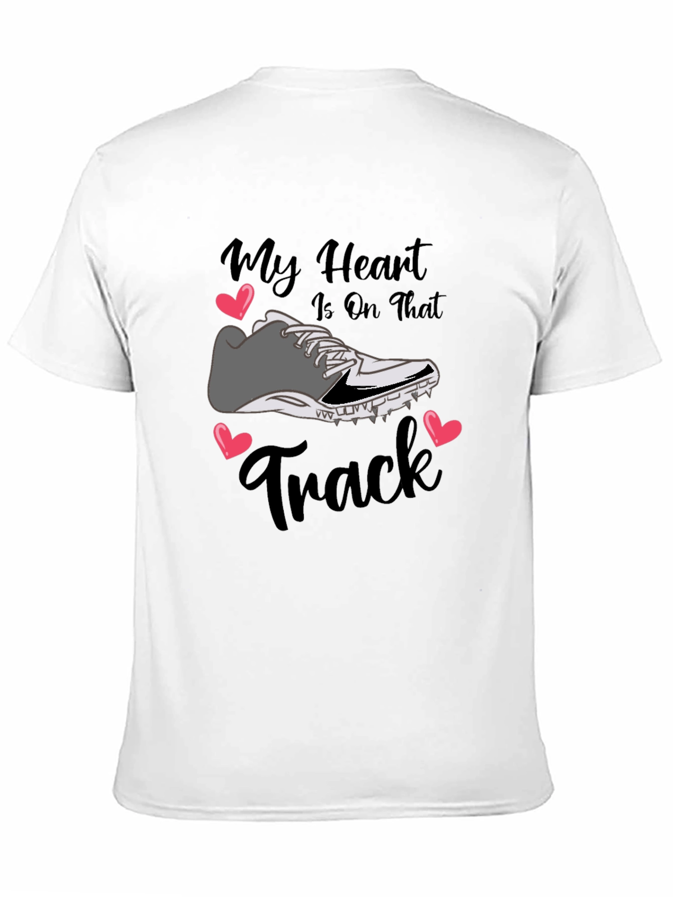 Black My Heart Is On That Track T-Shirt view 11