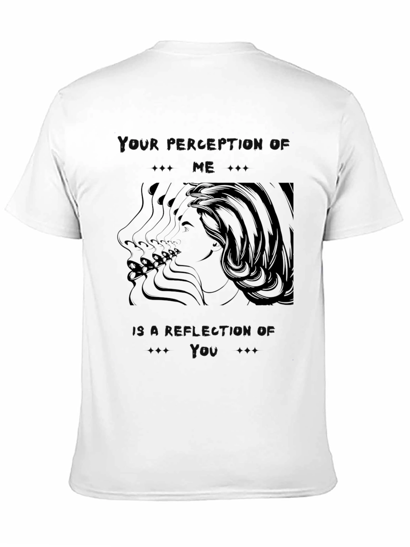 Black Perception Graphic Tee - Unisex Black T-Shirt view 11