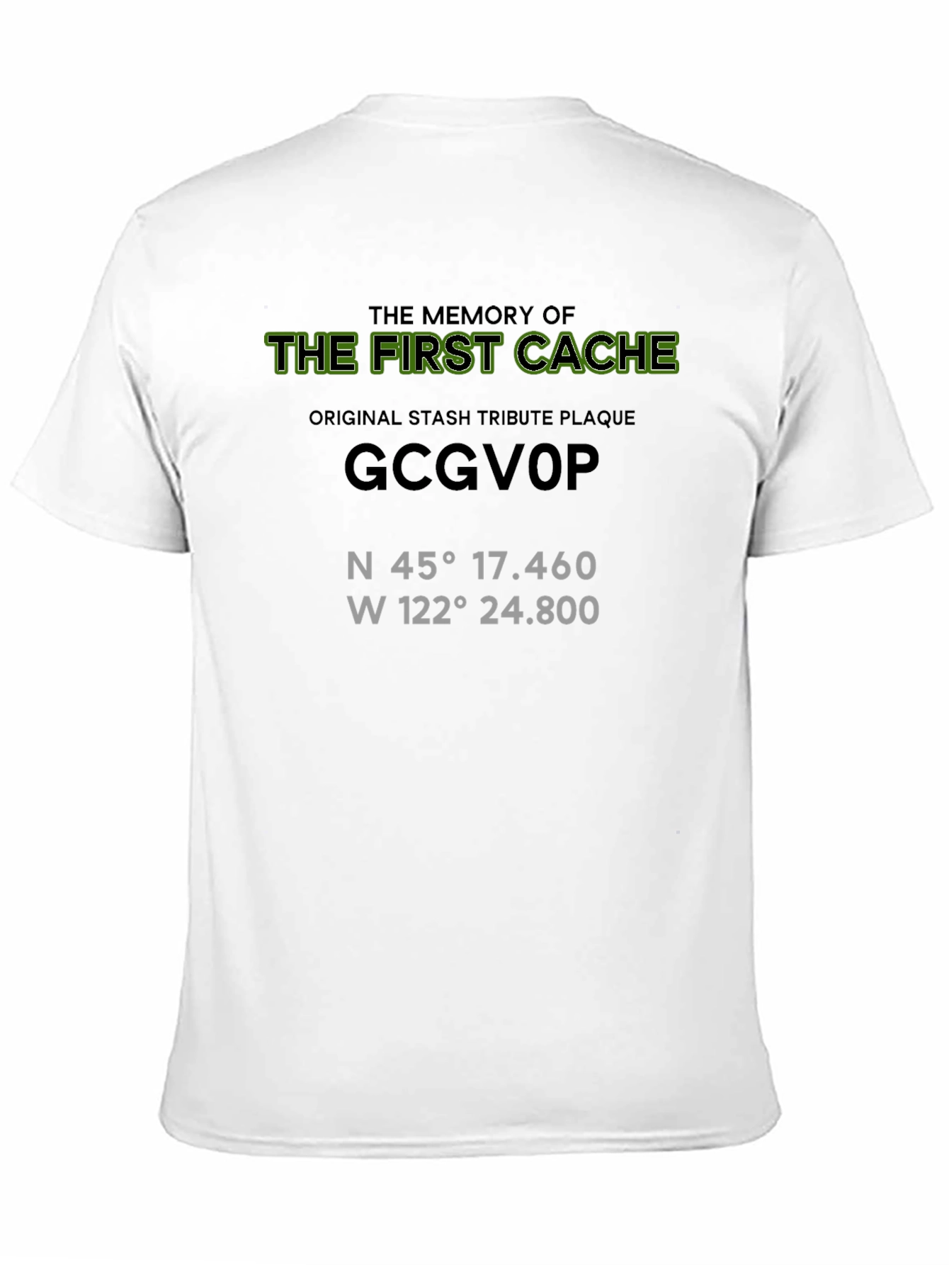 Black Geocaching Tribute T-Shirt view 11