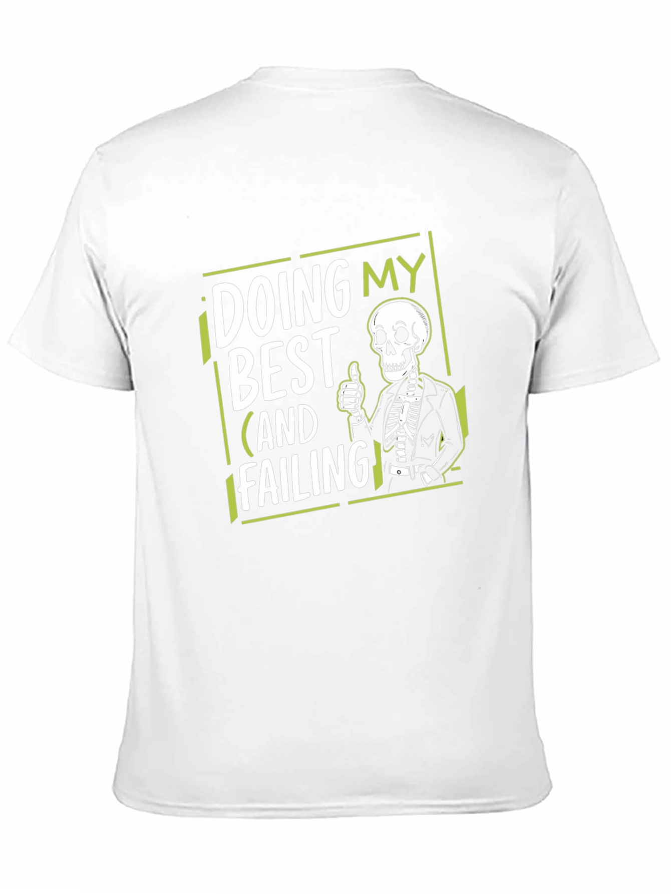 Black Doing My Best Skeleton Graphic Tee view 11