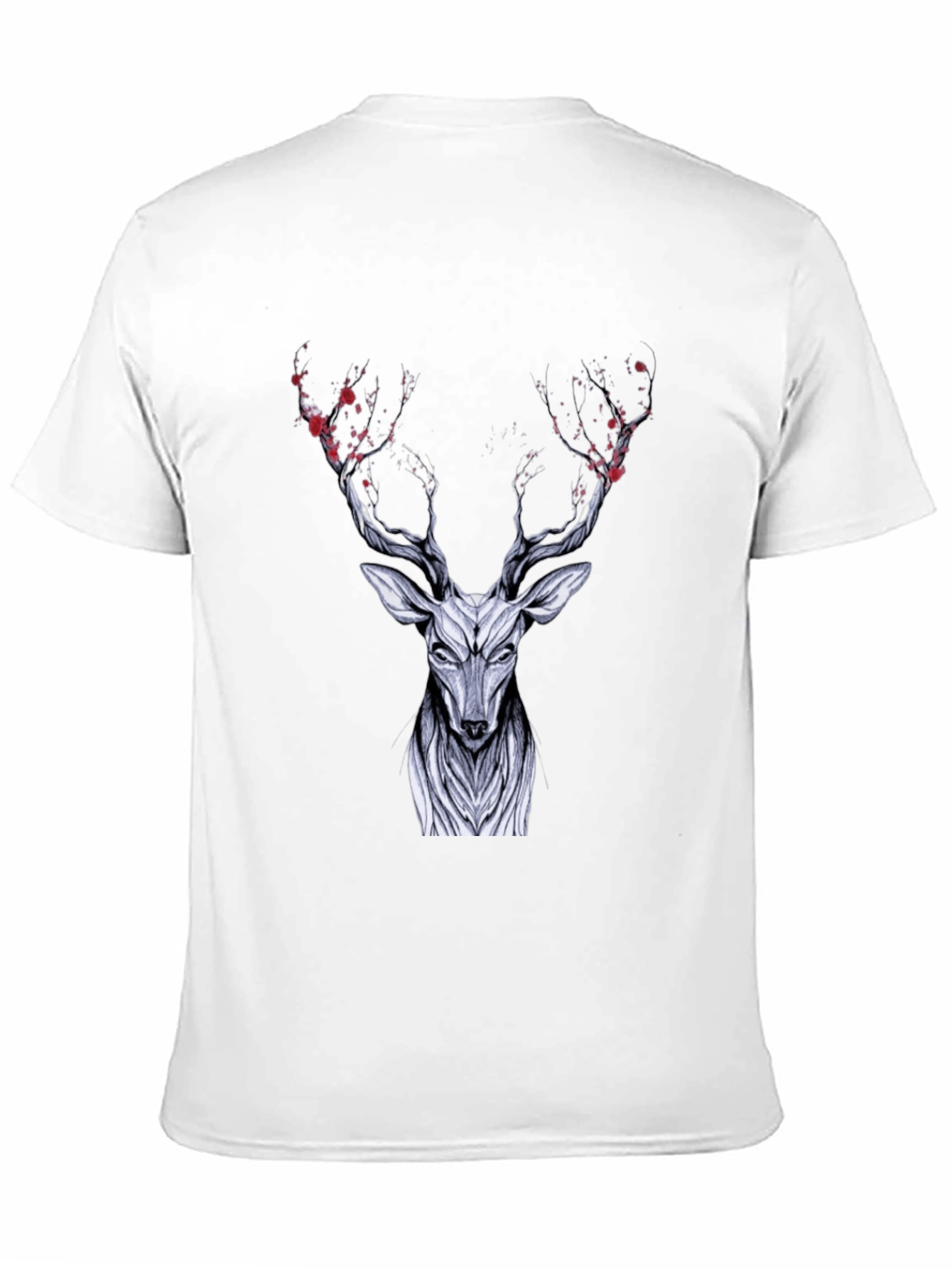 Black Deer Graphic Black T-Shirt view 11