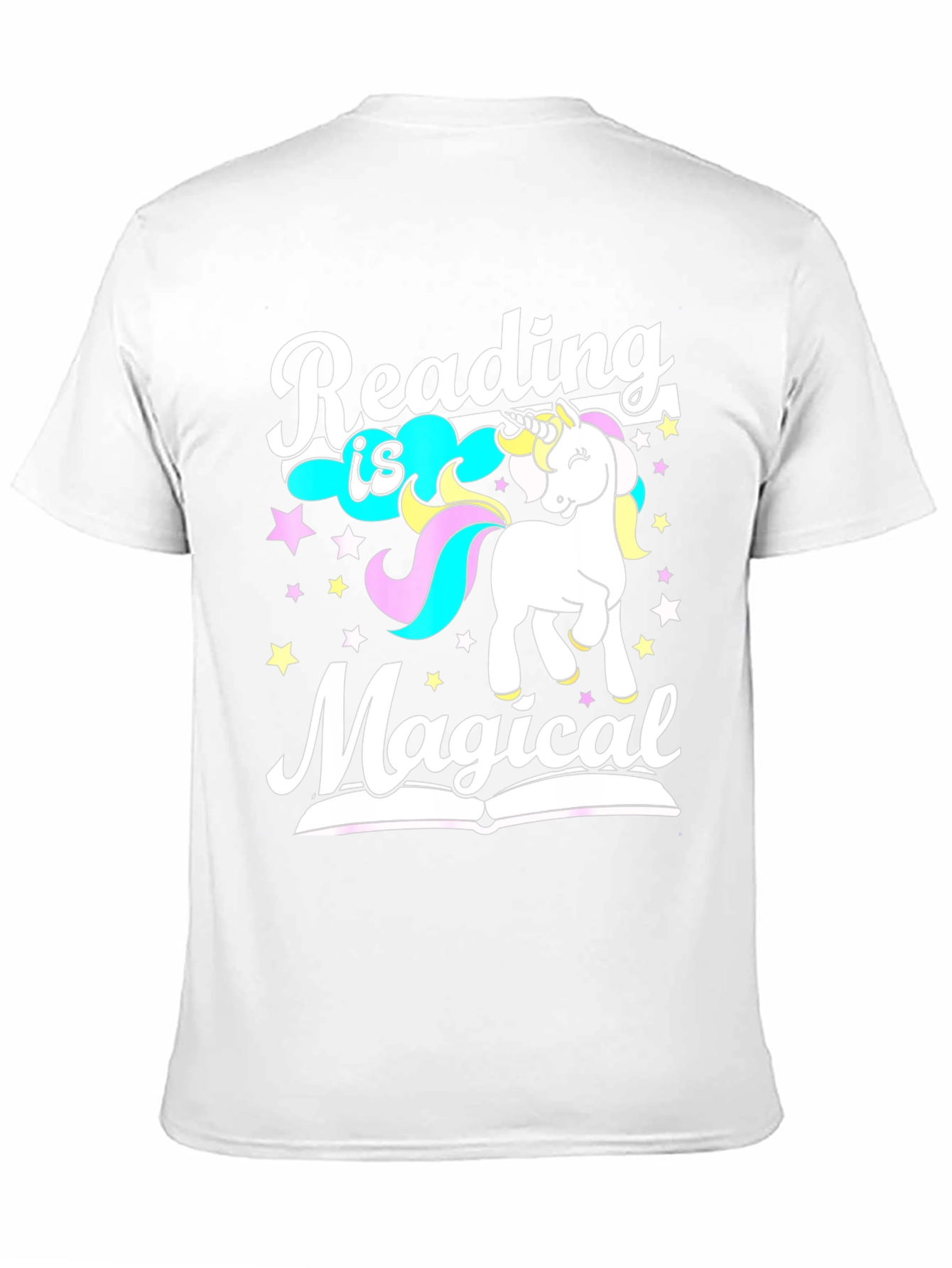 Black Reading is Magical Unicorn Graphic Tee view 11