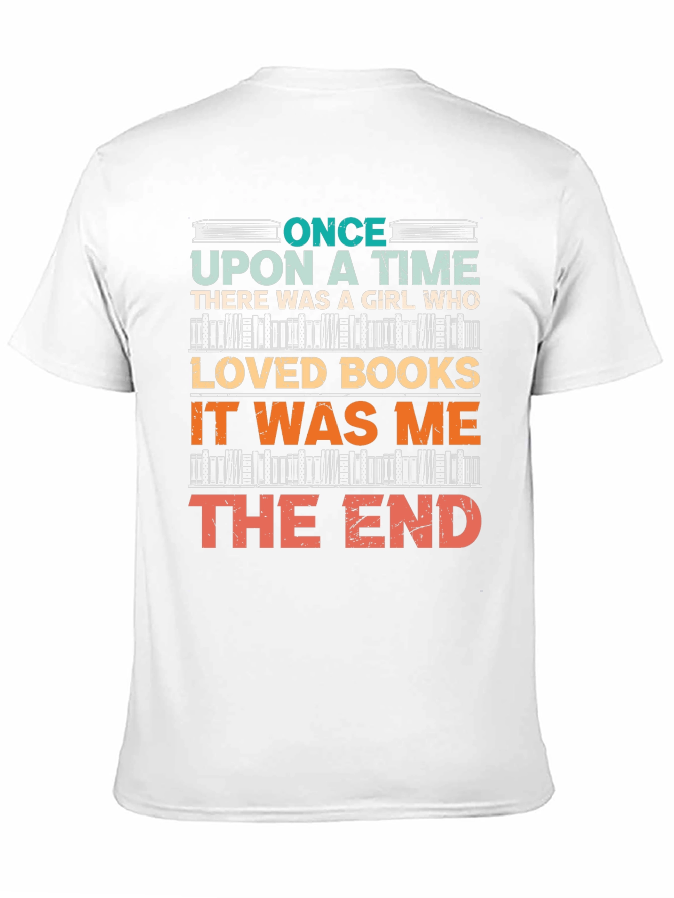 Black Book Lover T-Shirt - Once Upon a Time Girl Who Loved Books view 11
