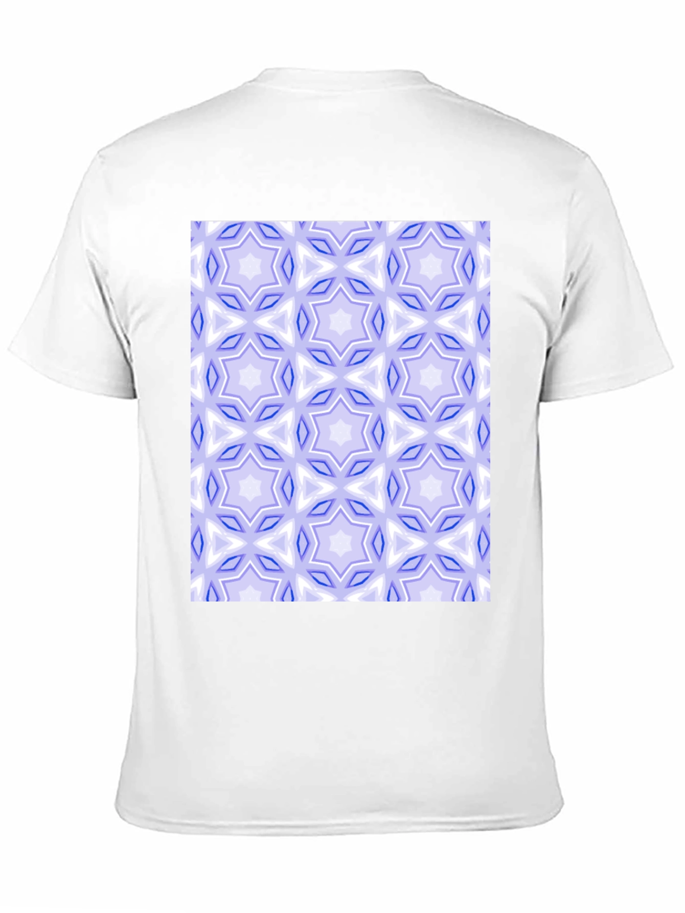Black Geometric Star Pattern Tee view 11