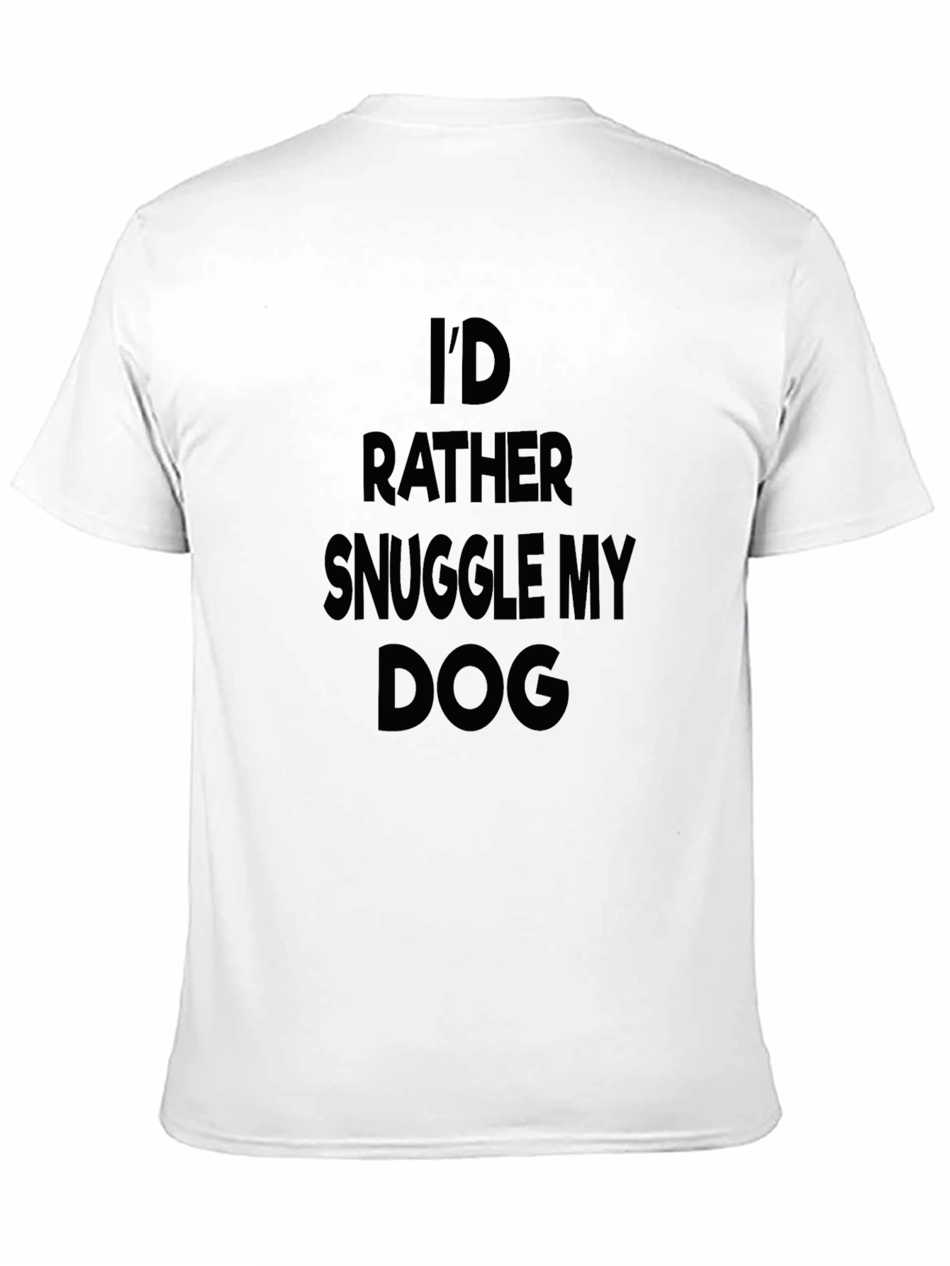 Black Snuggle My Dog Black Tee view 11