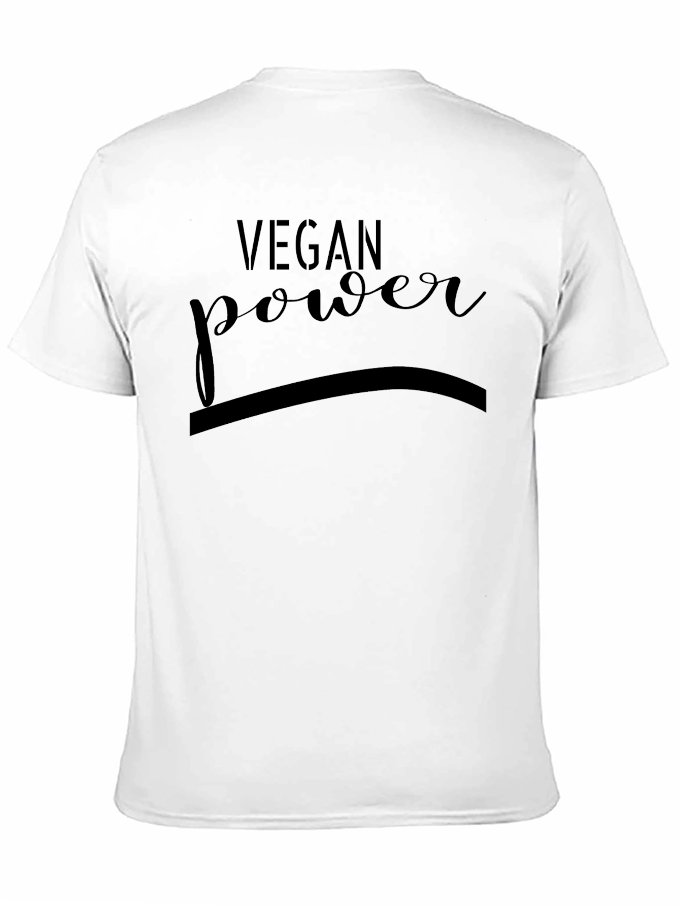Black Vegan Power Black T-Shirt - Stylish & Comfortable view 11