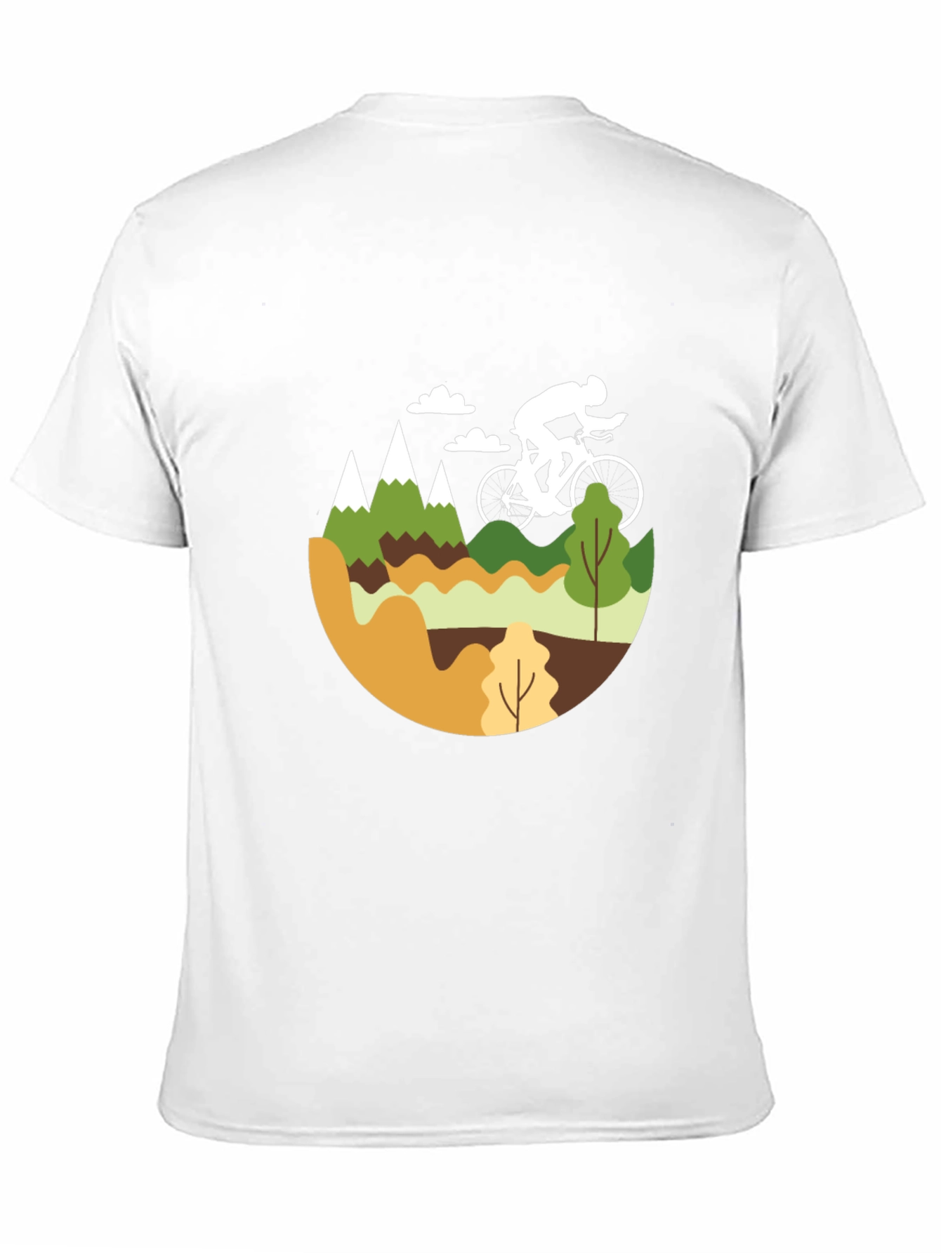 Black Mountain Biking Graphic Tee - Black Cotton Blend view 11