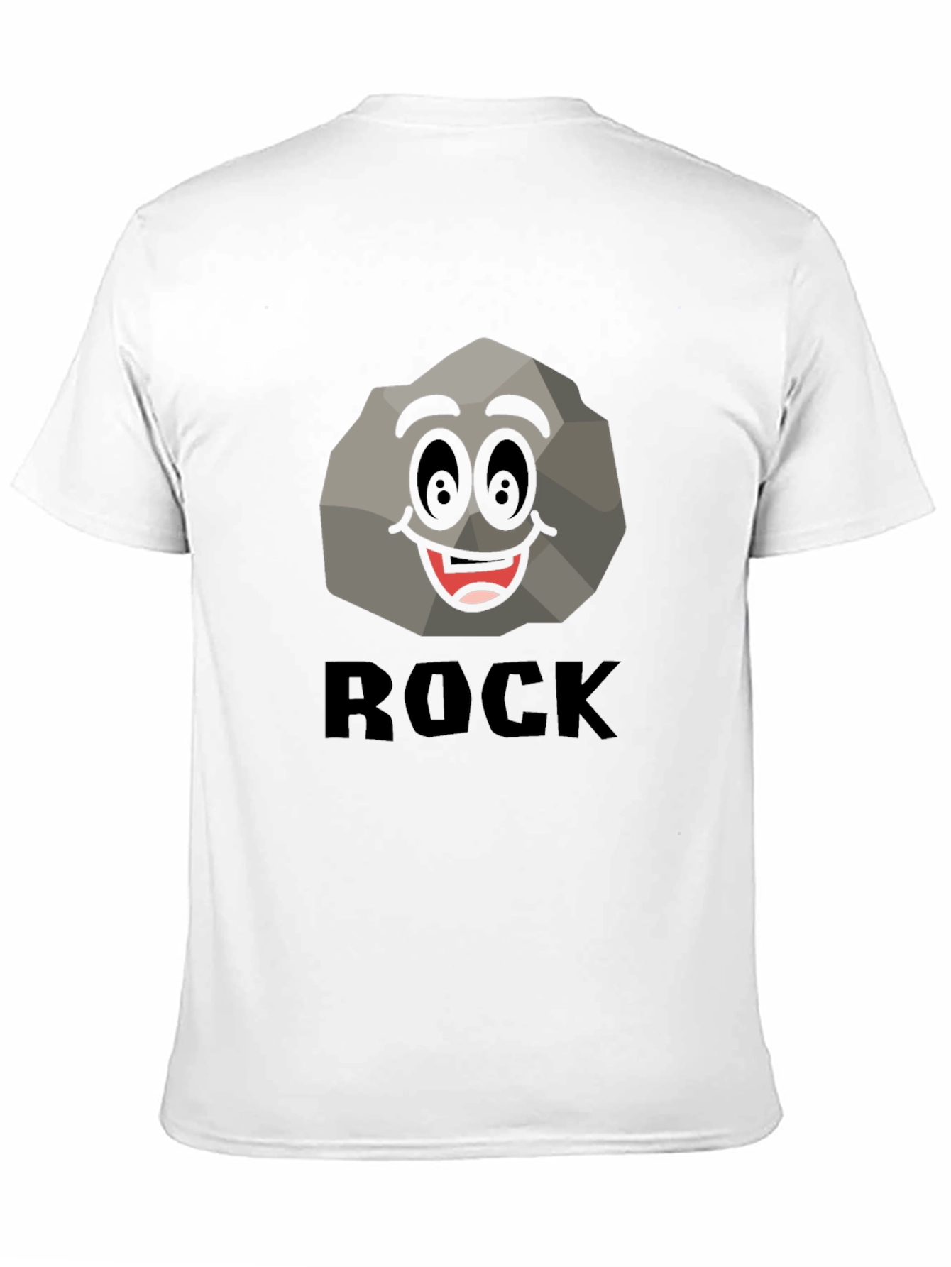 Black Funny Rock Graphic T-Shirt - Black Cotton Tee view 11