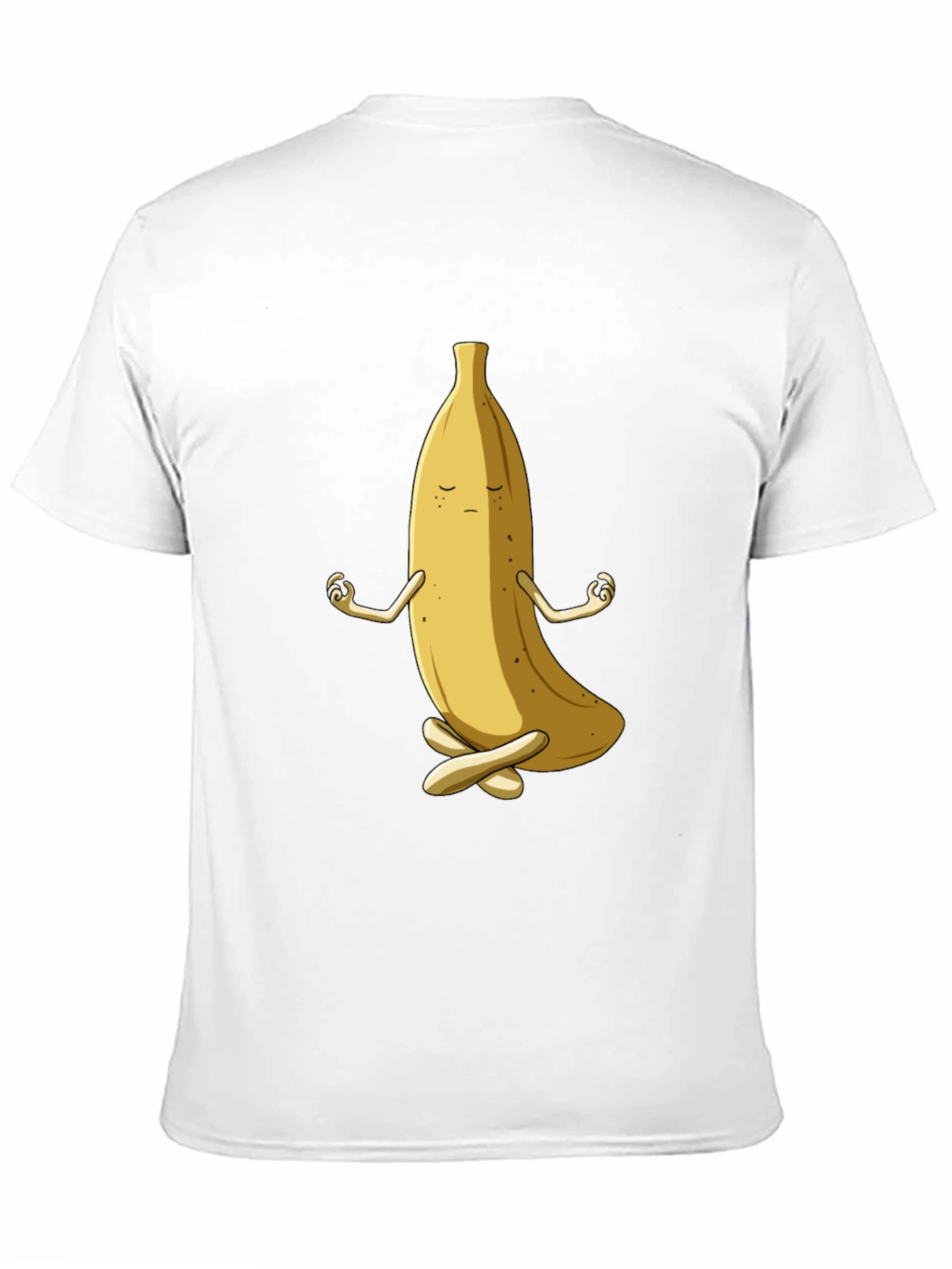 Black Zen Banana T-Shirt - Funny Meditating Fruit Tee view 11