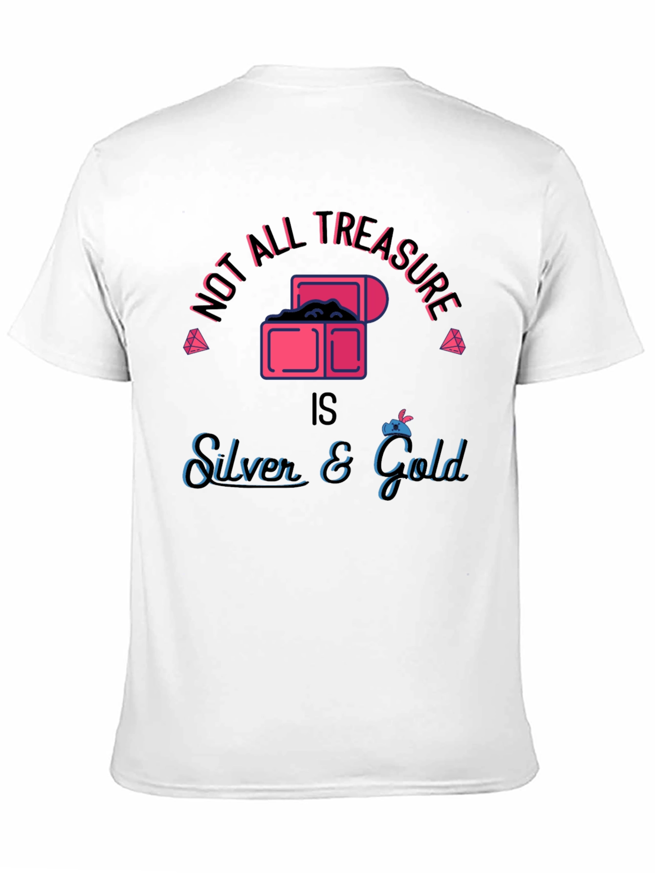 Black Not All Treasure Black Graphic T-Shirt view 11