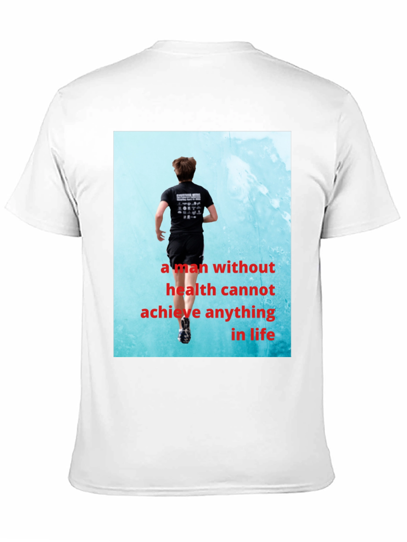 Black Health Motivation T-Shirt view 11