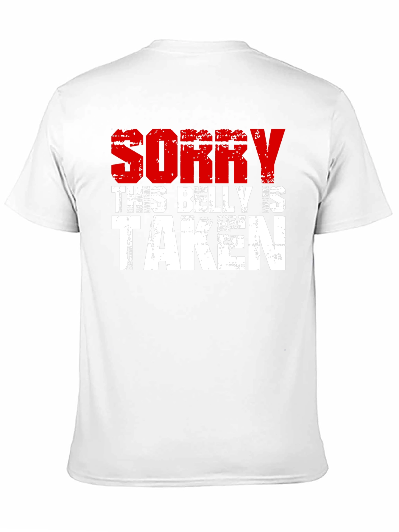 Black Sorry This Belly Is Taken Graphic Tee view 11