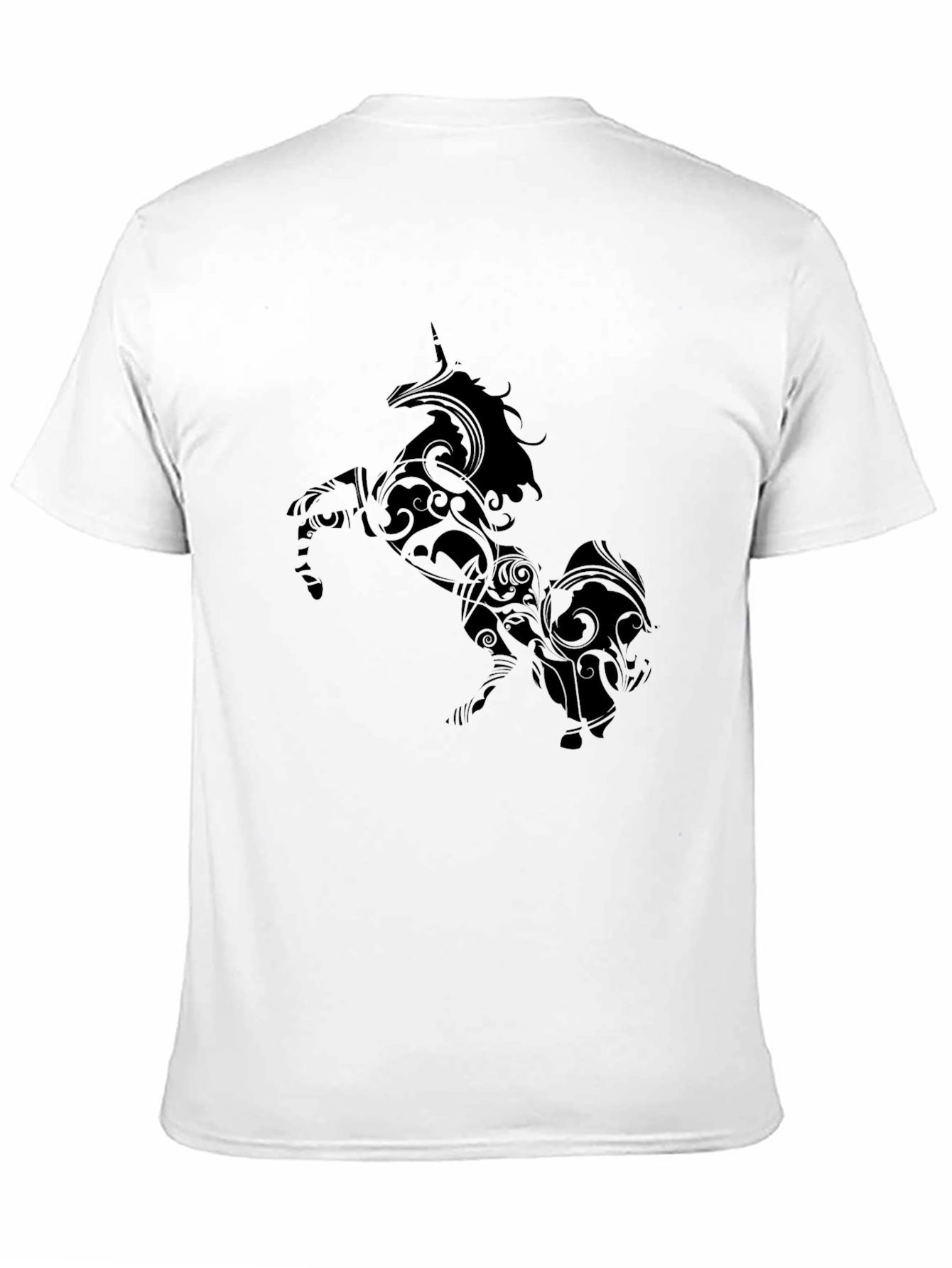 Black Unicorn Graphic Black Tee Shirt view 11