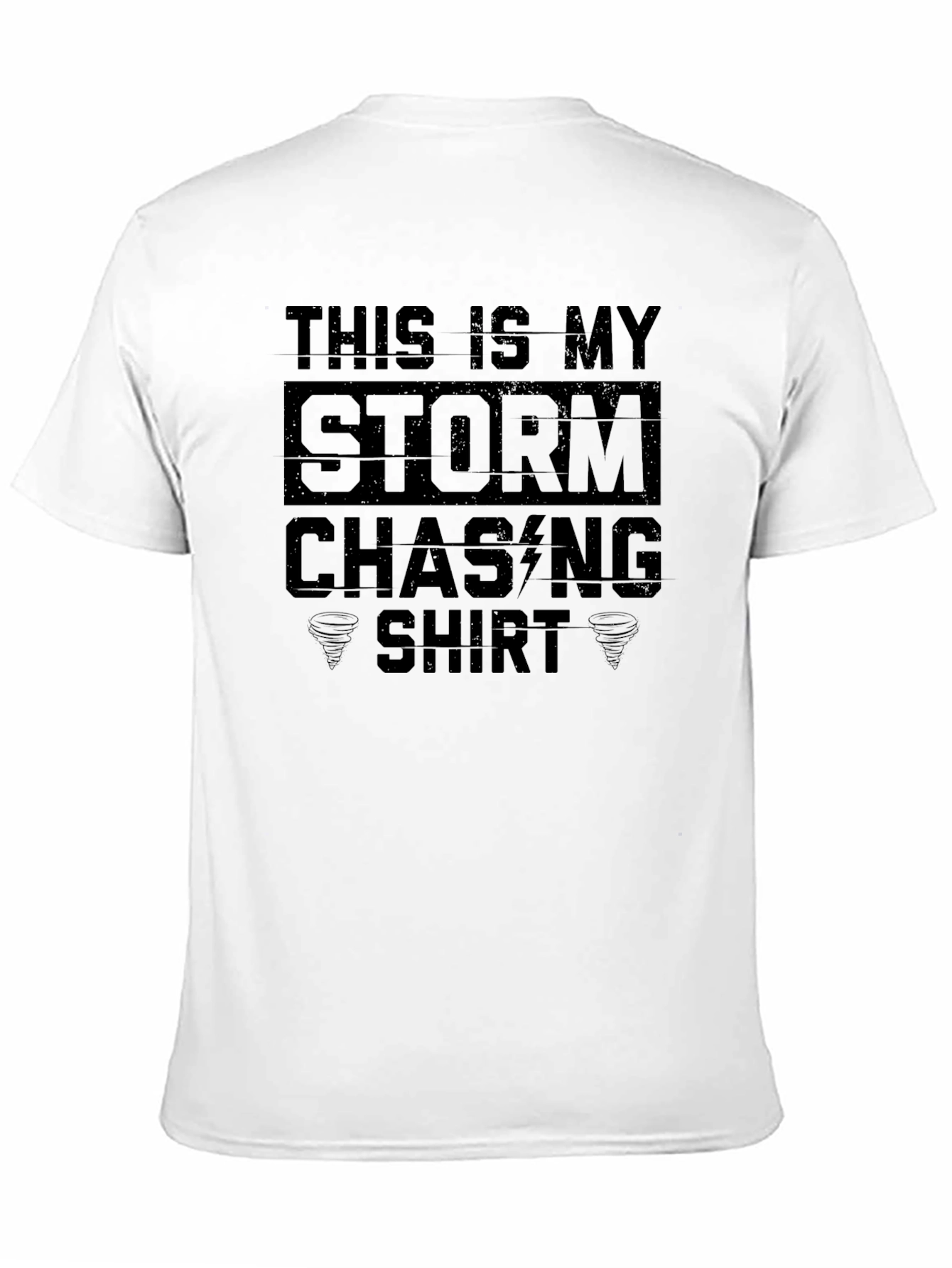Black Storm Chasing Shirt - Weather Enthusiast Tee view 11