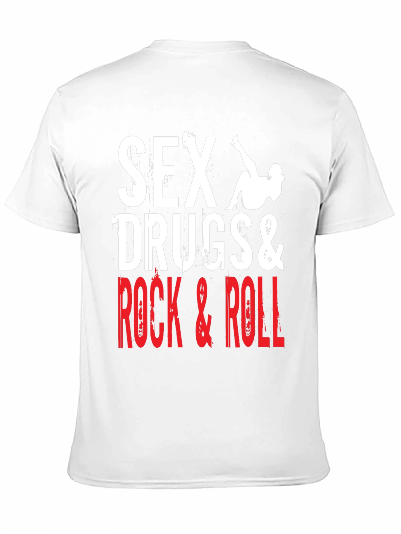 Black Sex, Drugs & Rock and Roll Graphic T-Shirt view 11
