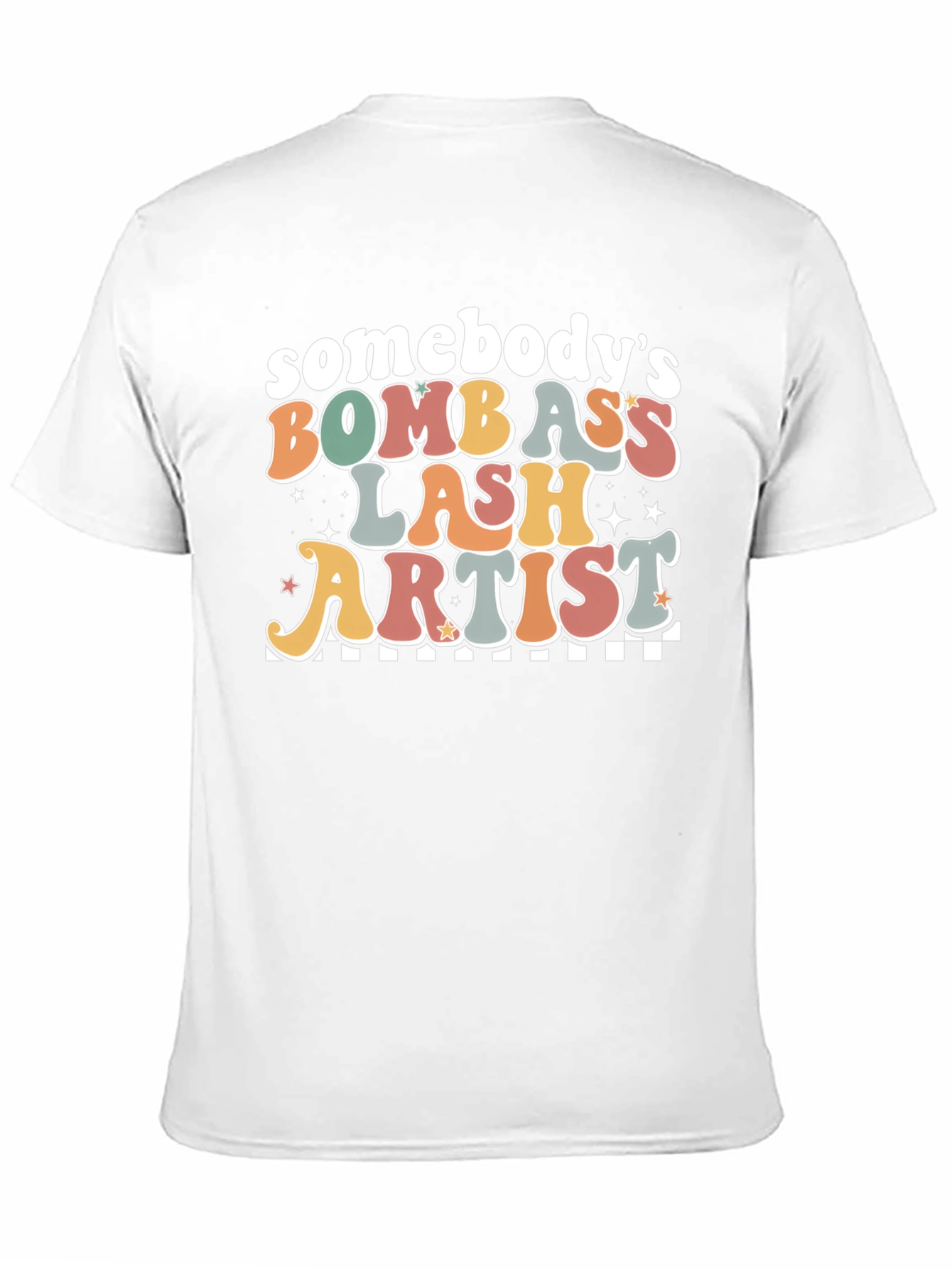 Black Somebody's Bomb Ass Lash Artist Graphic Tee view 11
