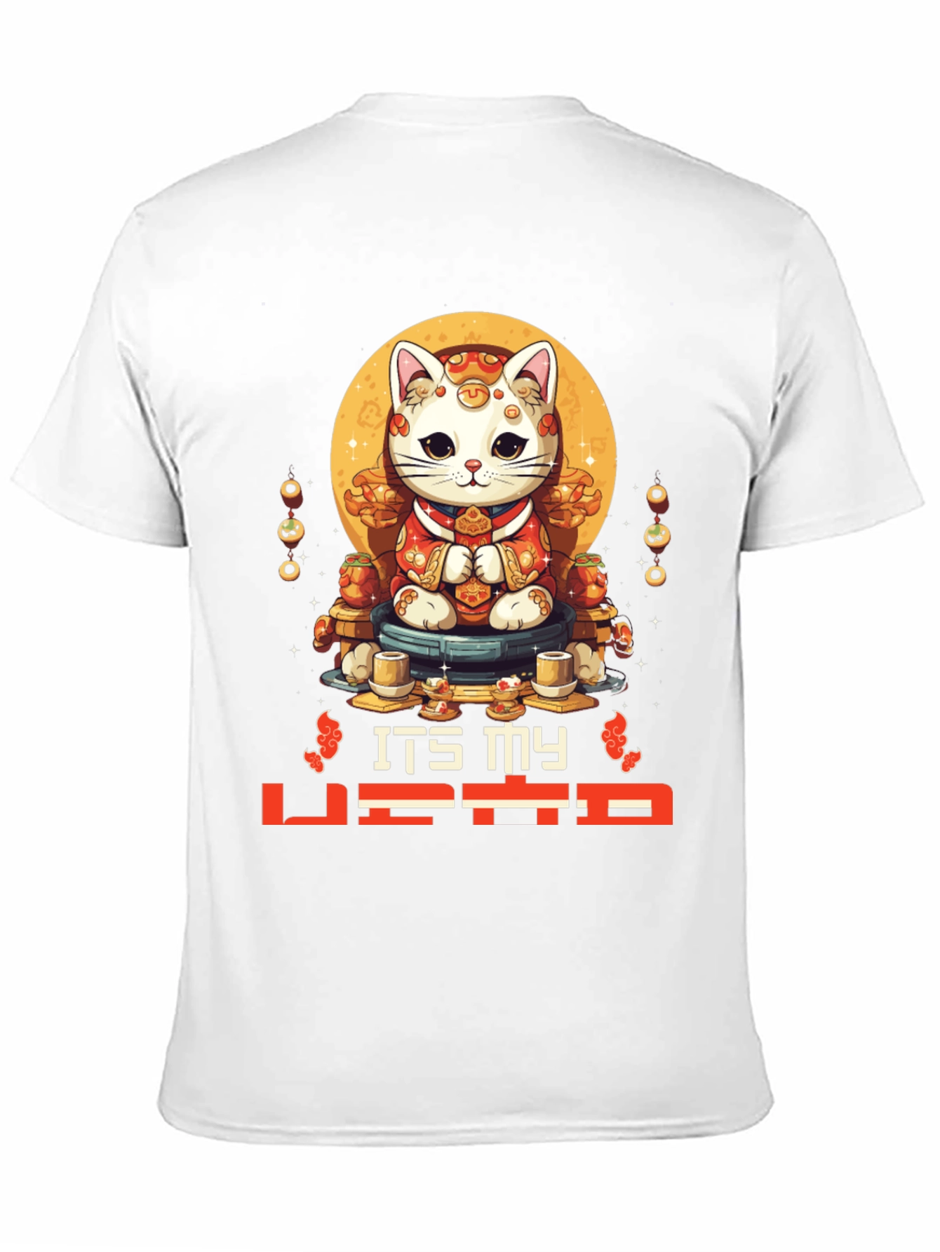 Black Lucky Cat T-Shirt - It's My Vibe view 11