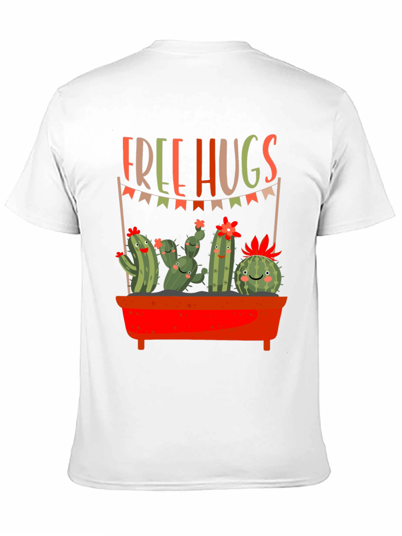 Black Free Hugs Cactus Graphic Tee view 11