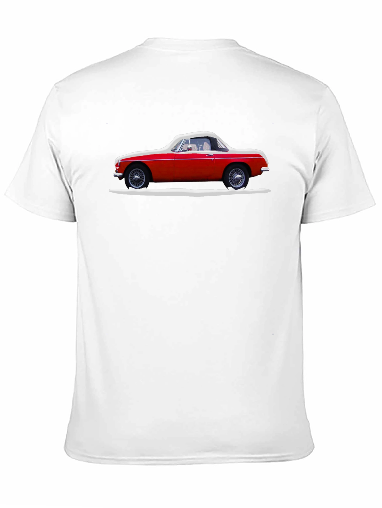Black Classic Red Car Graphic Tee - Stylish Black T-Shirt view 11