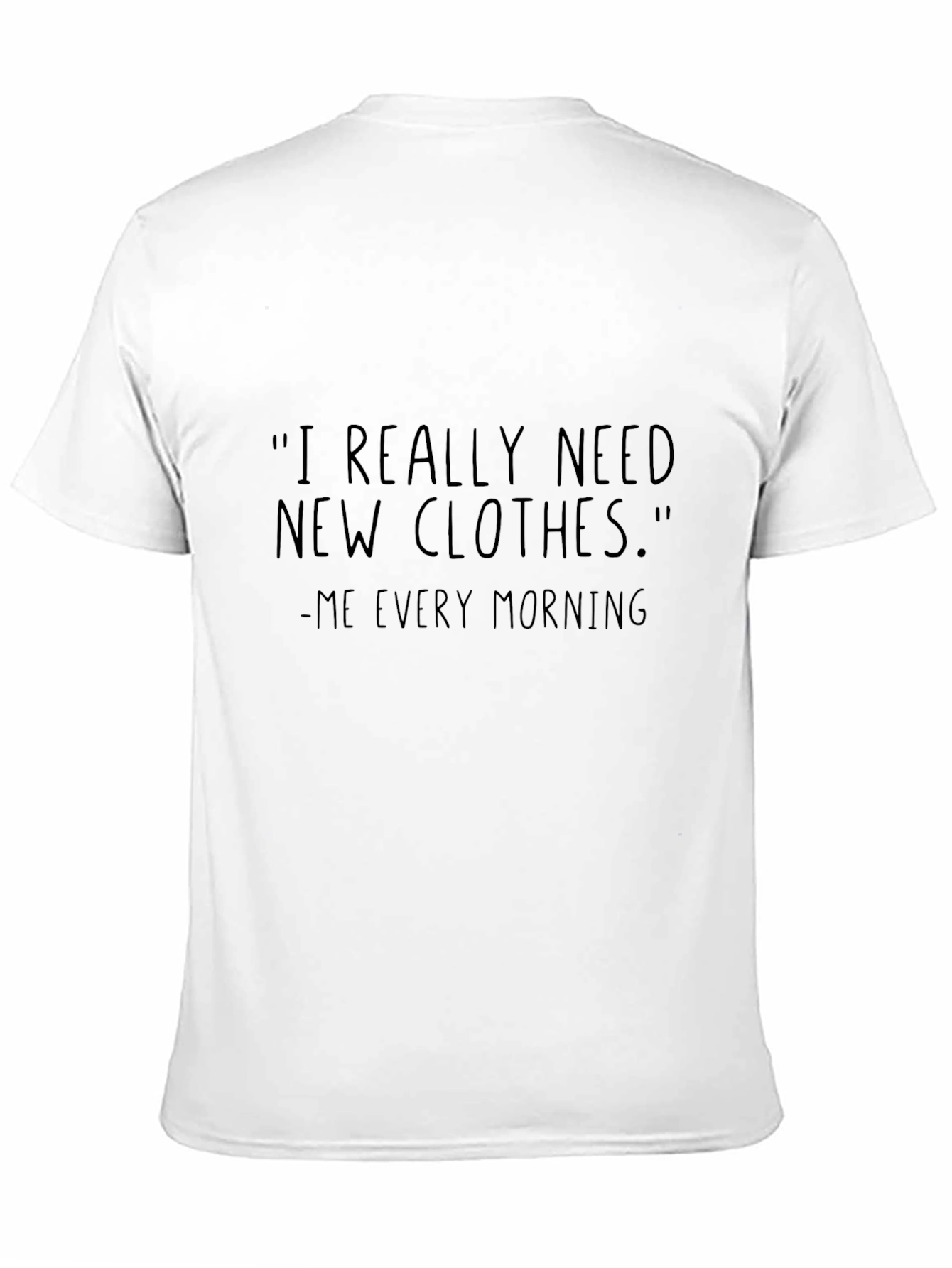 Black Funny Men's Tee - I Need New Clothes! view 11