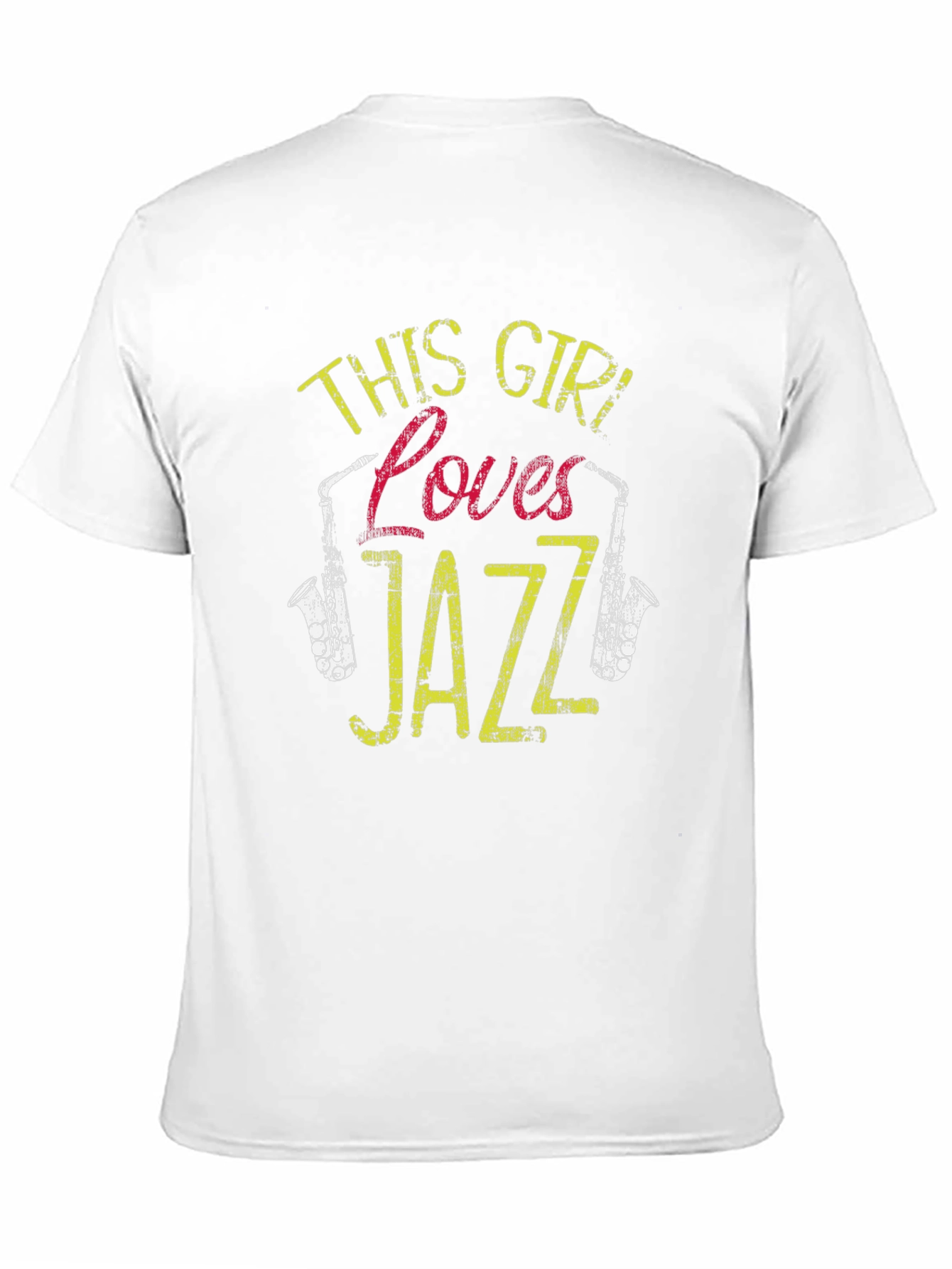 Black This Girl Loves Jazz T-Shirt - Musical Graphic Tee view 11
