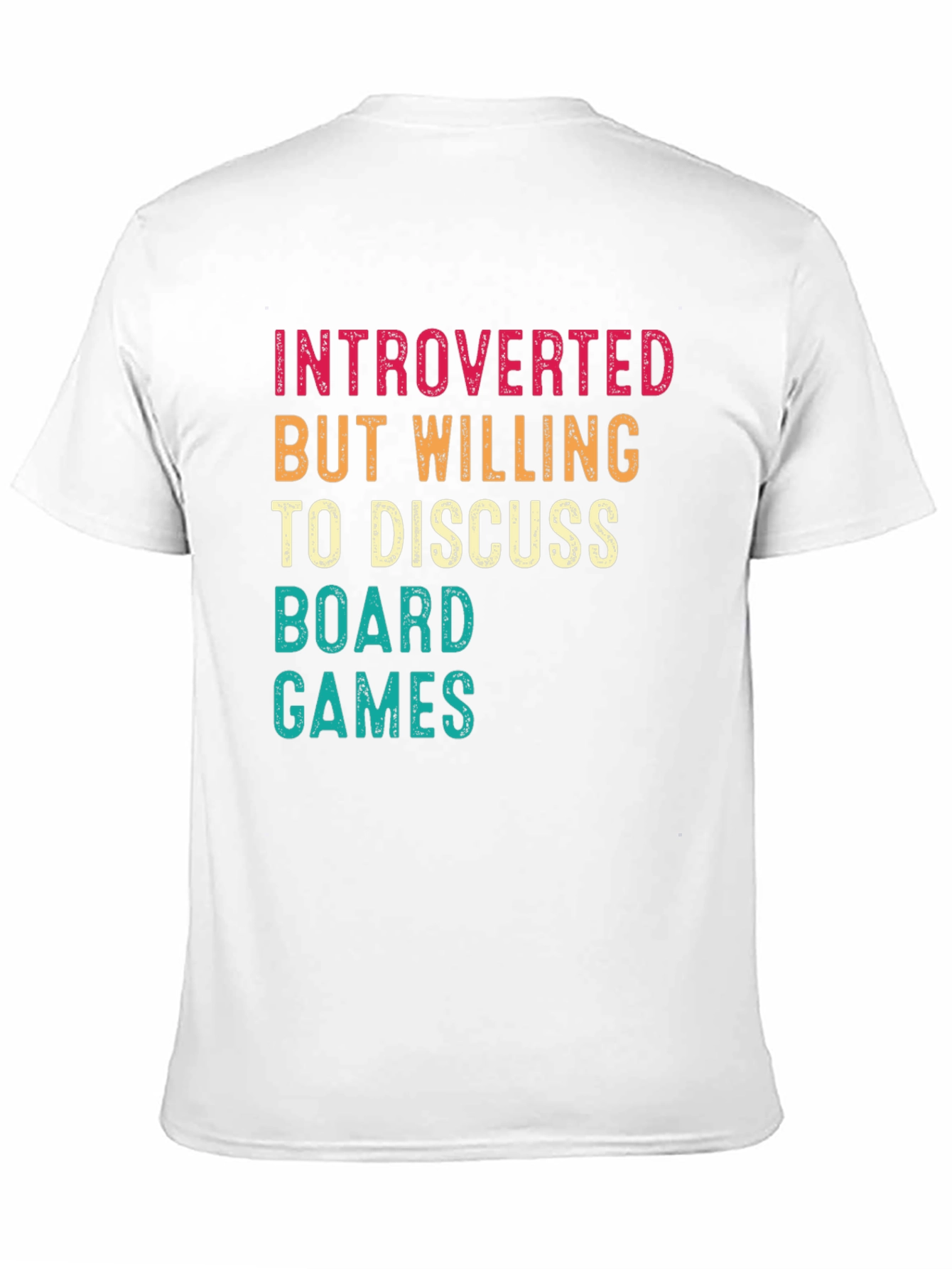 Black Introverted Board Games Graphic Tee view 11