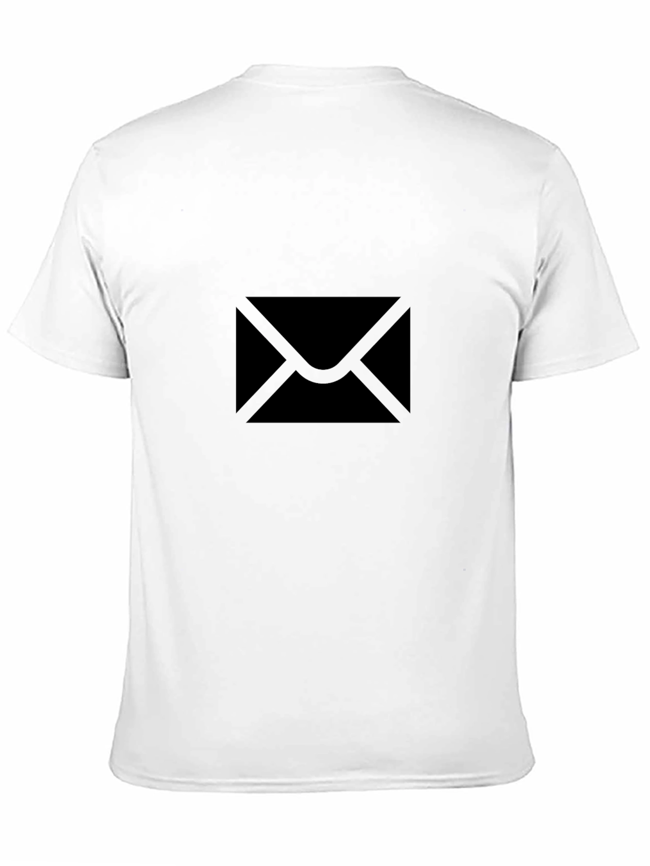Black Black Envelope Graphic Tee - Modern Minimalist Design view 11