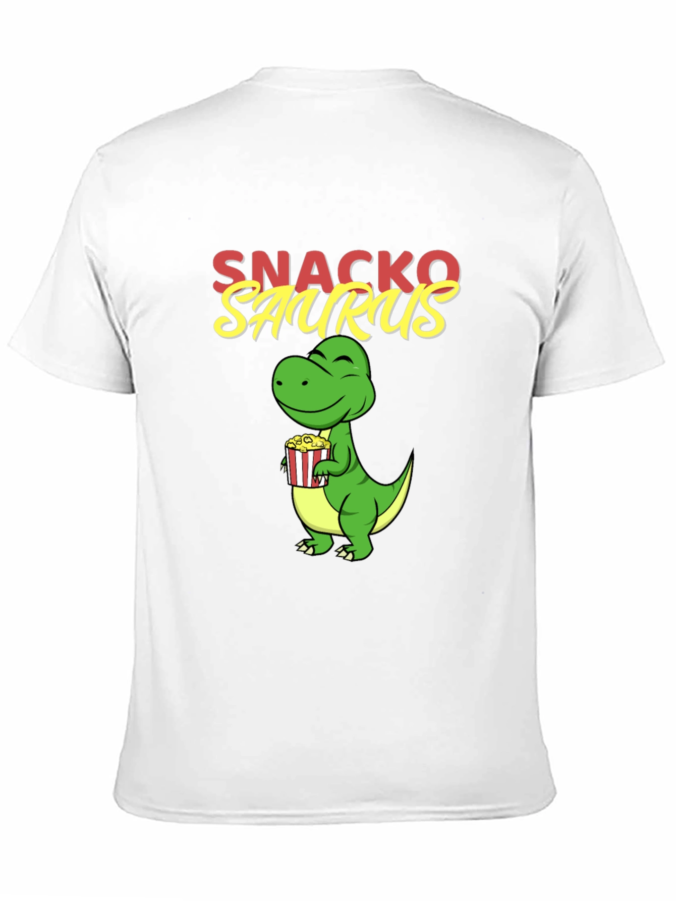 Black Snackosaurus Graphic Tee - Fun Dinosaur T-Shirt view 11